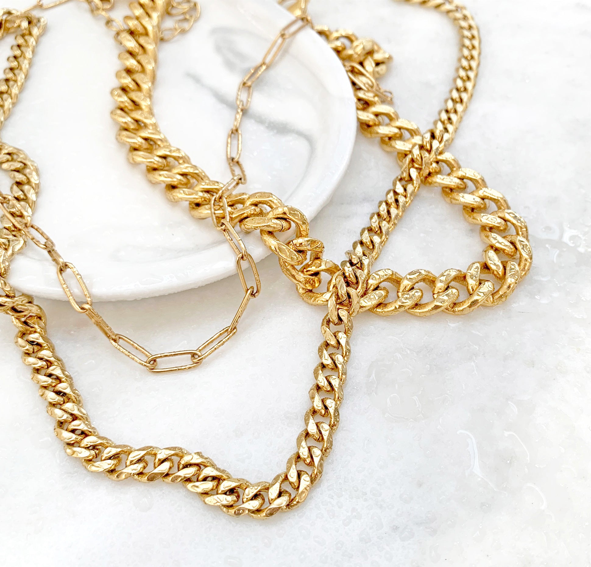 The best gold jewelry on  that doesn't tarnish! Linked my
