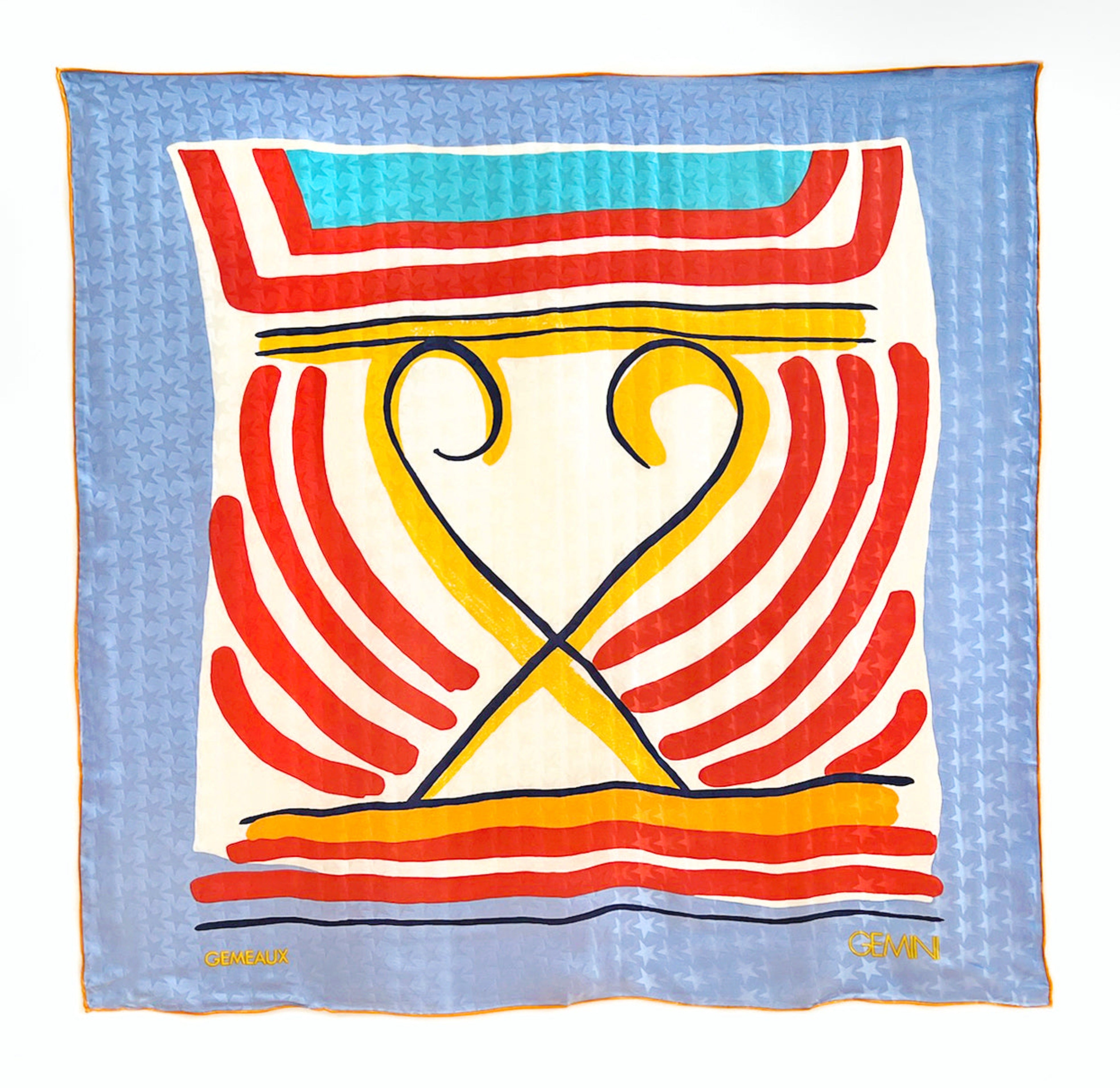 gemini silk scarf
