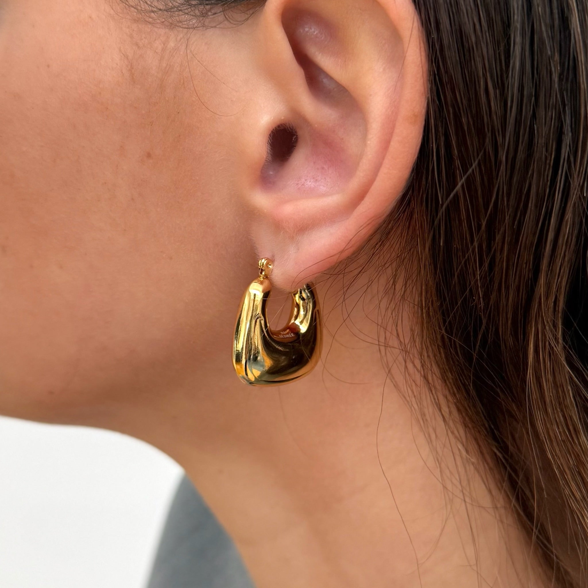 GOLD PURSE HOOP EARRINGS SAMPLE