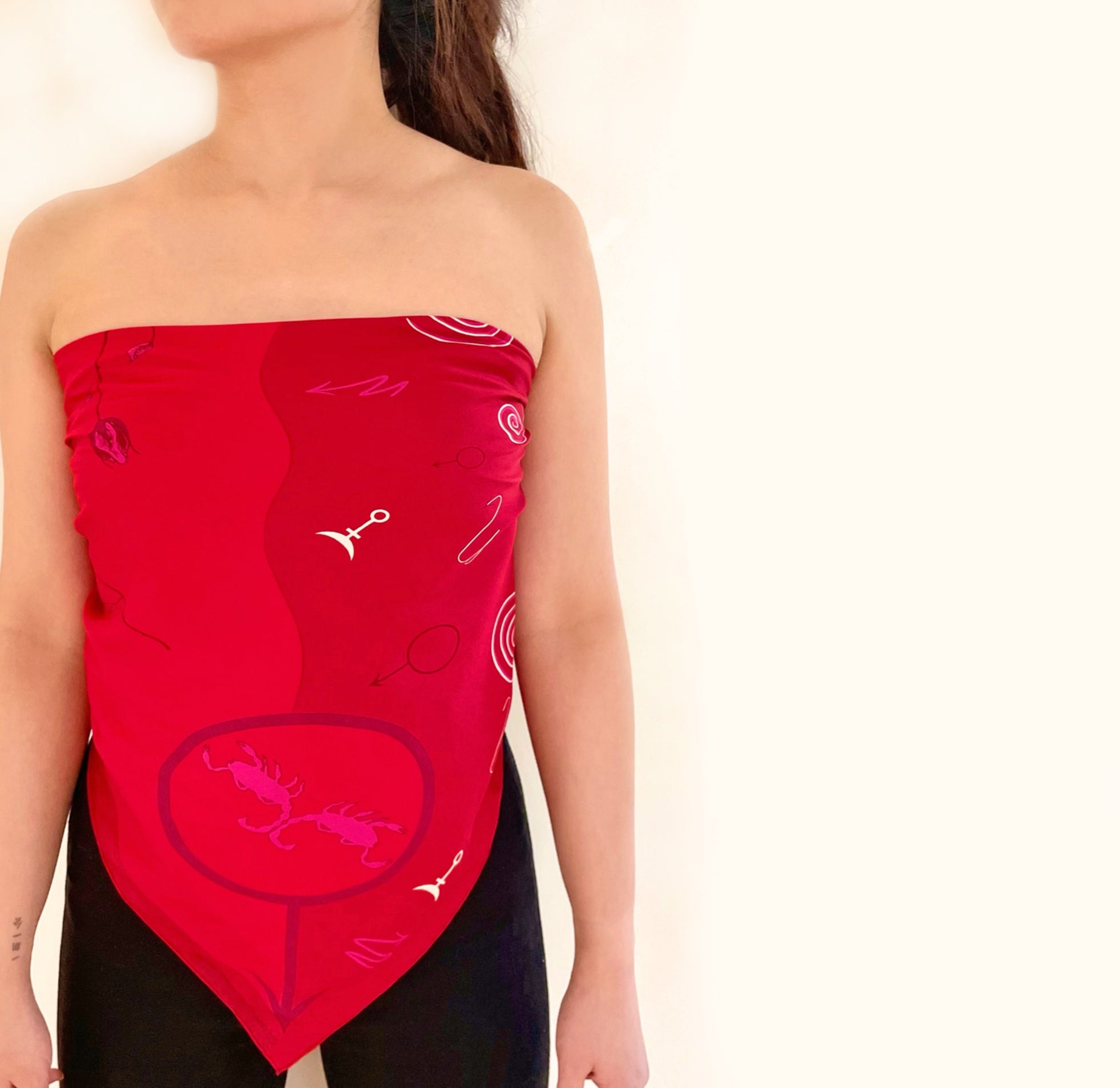 scorpio silk scarf