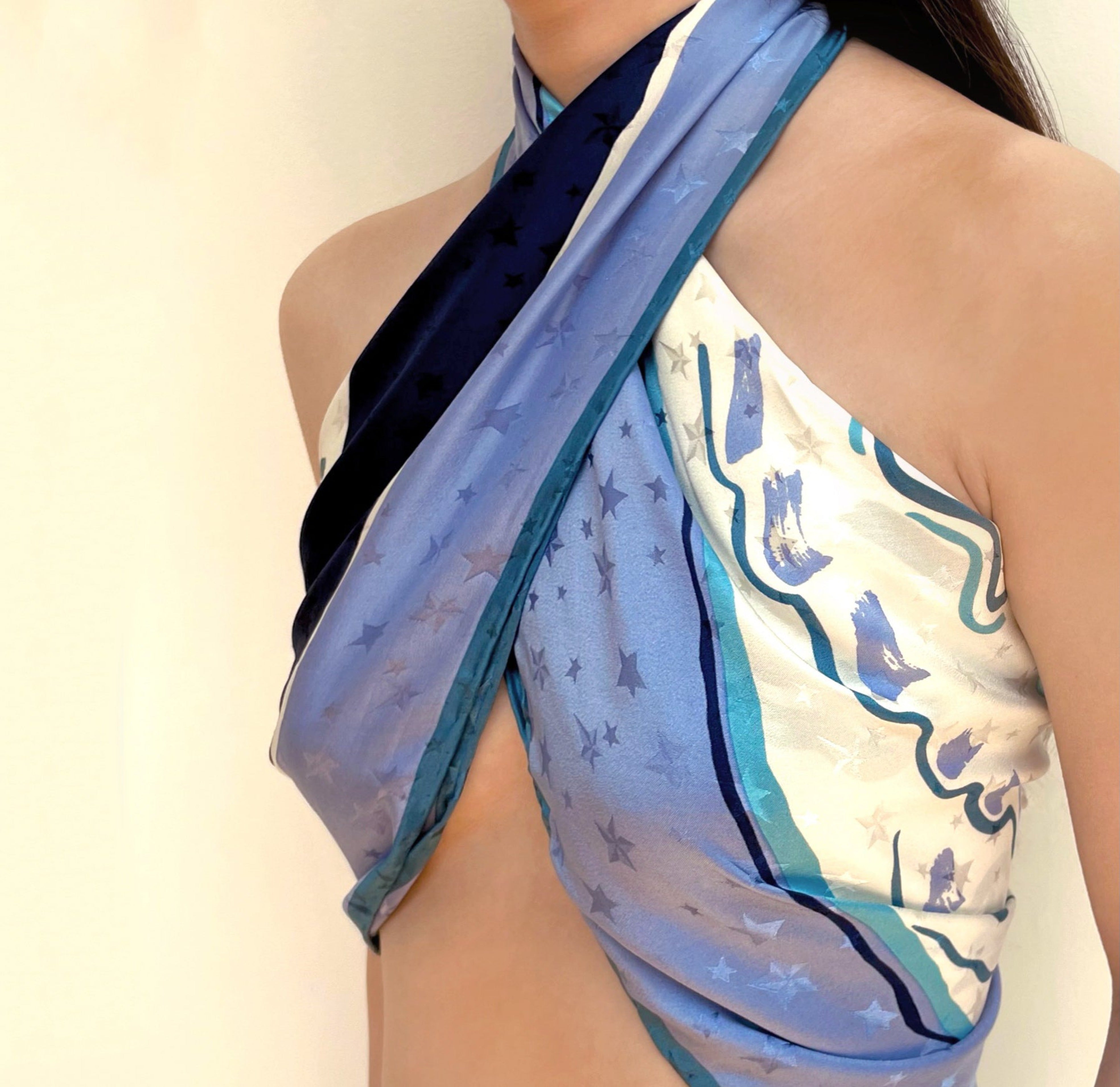 silk scarf aquarius