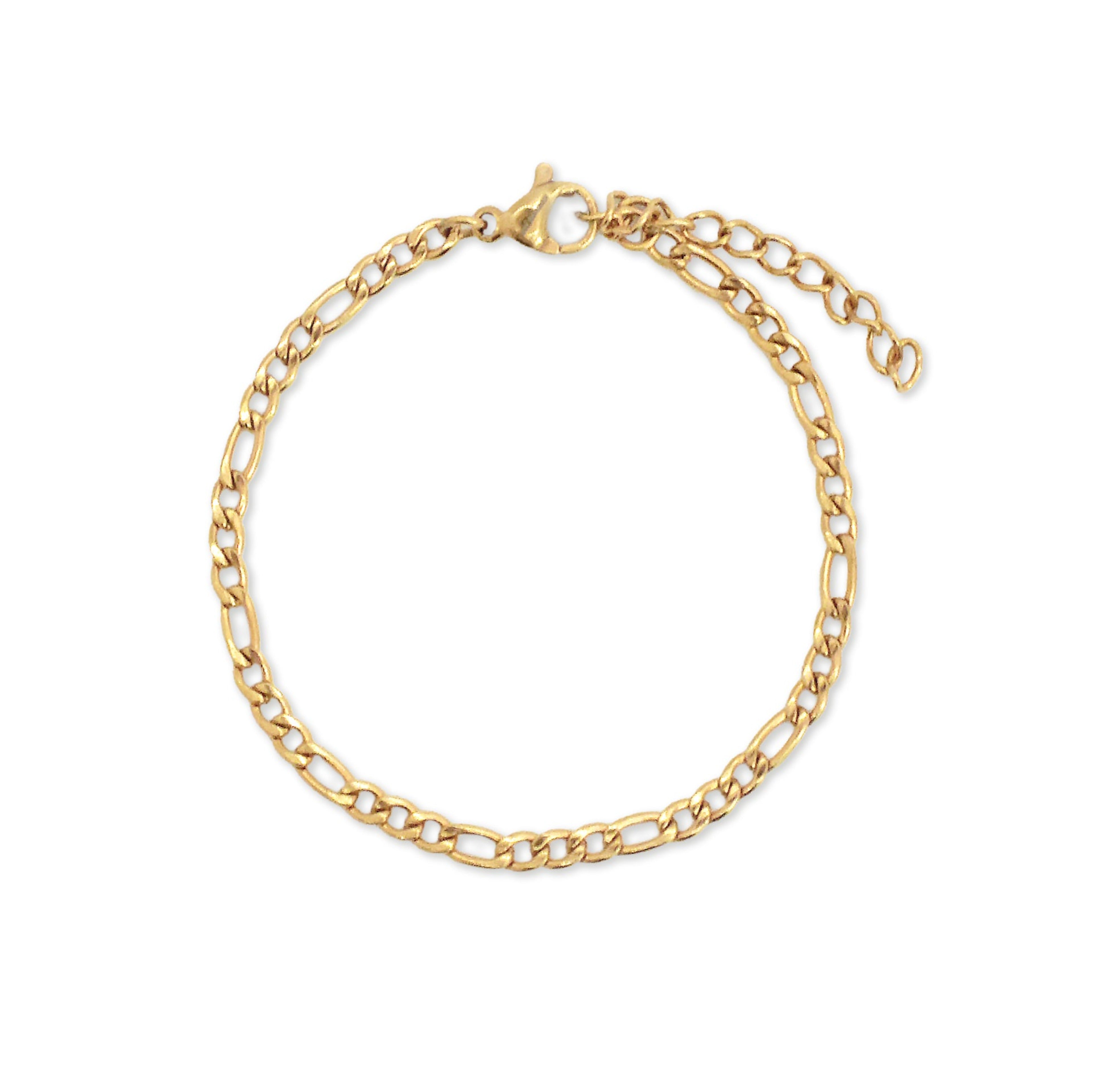 dainty gold chain bracelet tarnish free