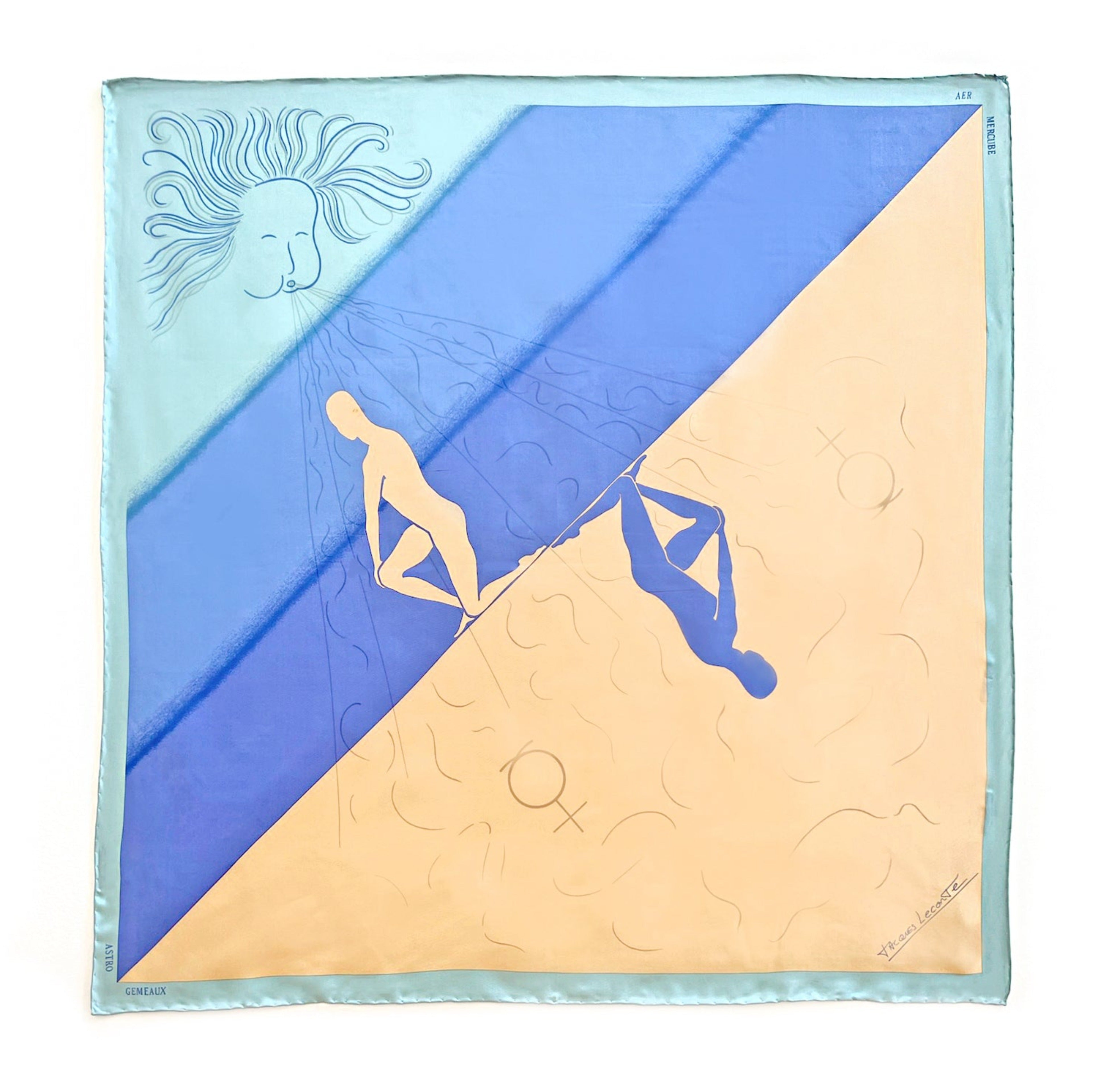 Gemini silk scarf