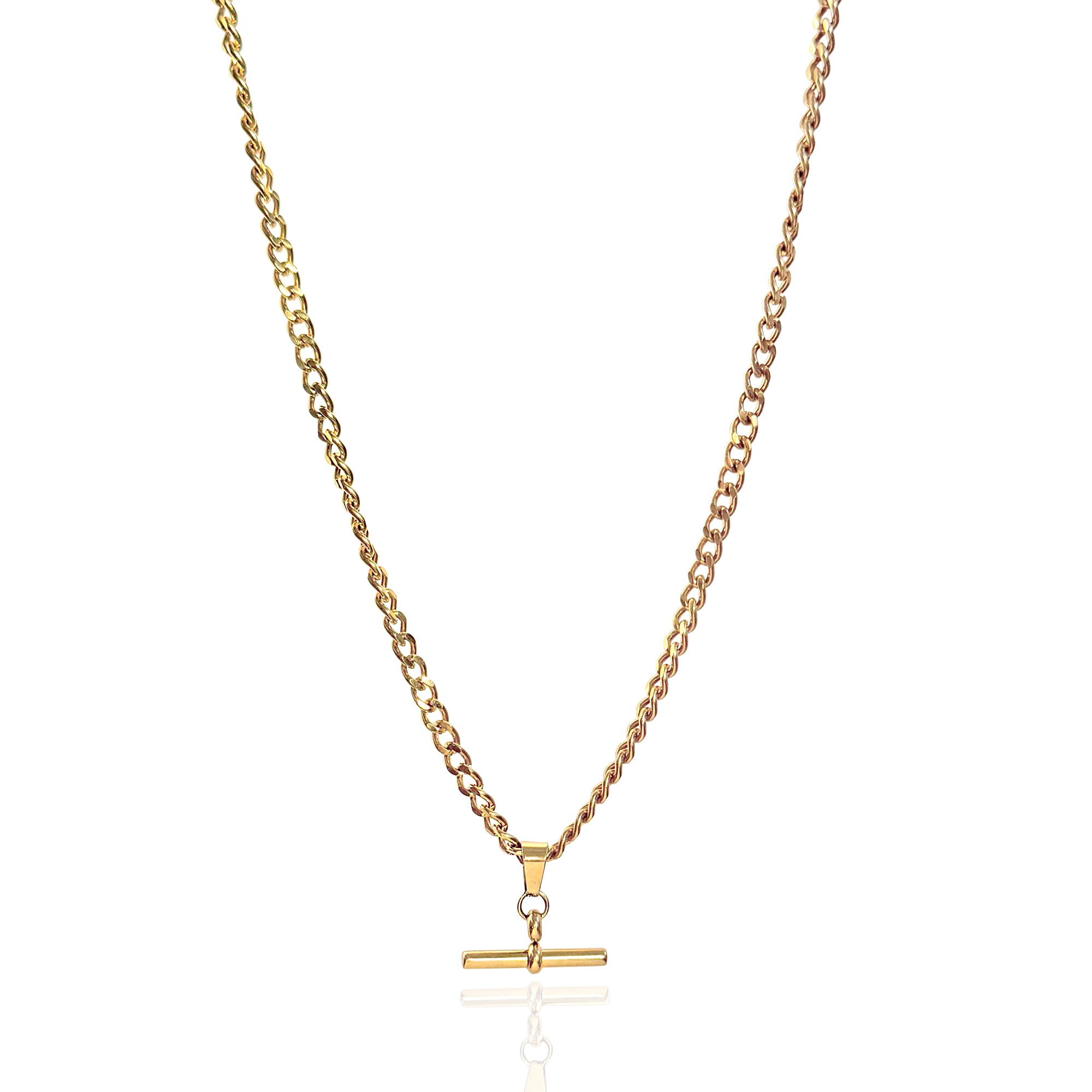 QUINN GOLD T BAR NECKLACE SAMPLE