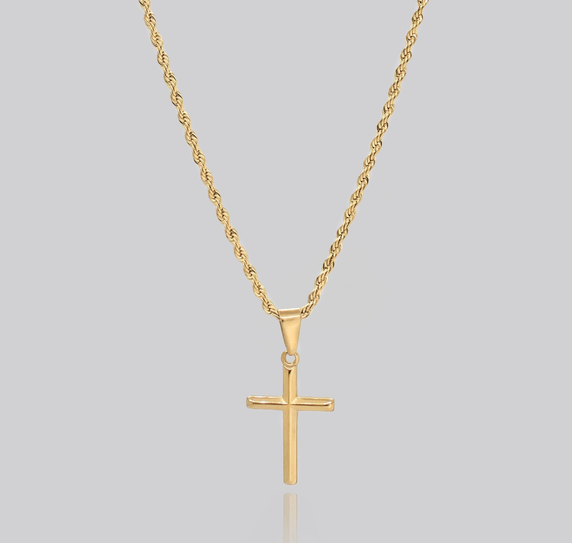 gold-cross-pendant-necklace-mens-waterproof-jewelry