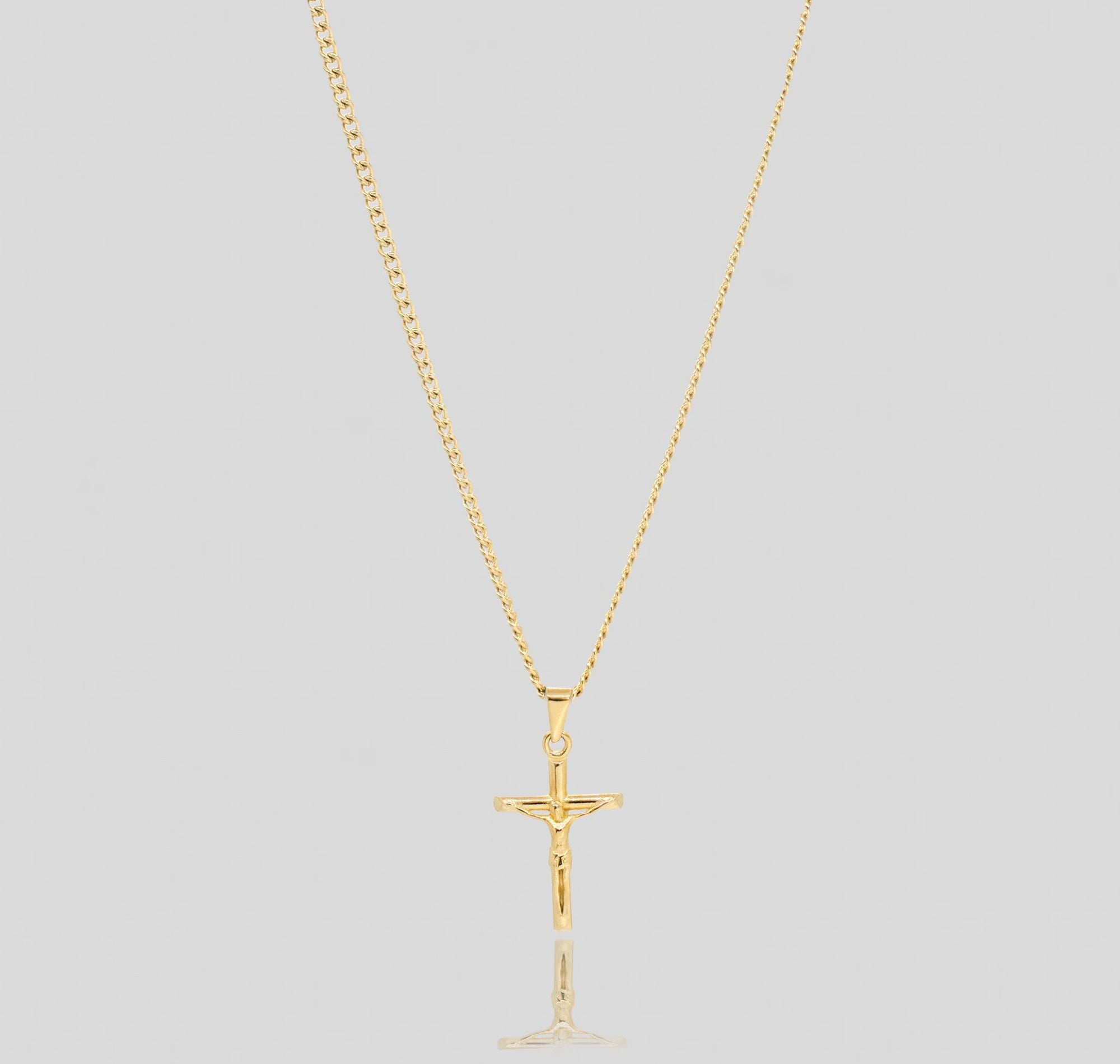 gold jesus pendant men necklace waterproof jewelry