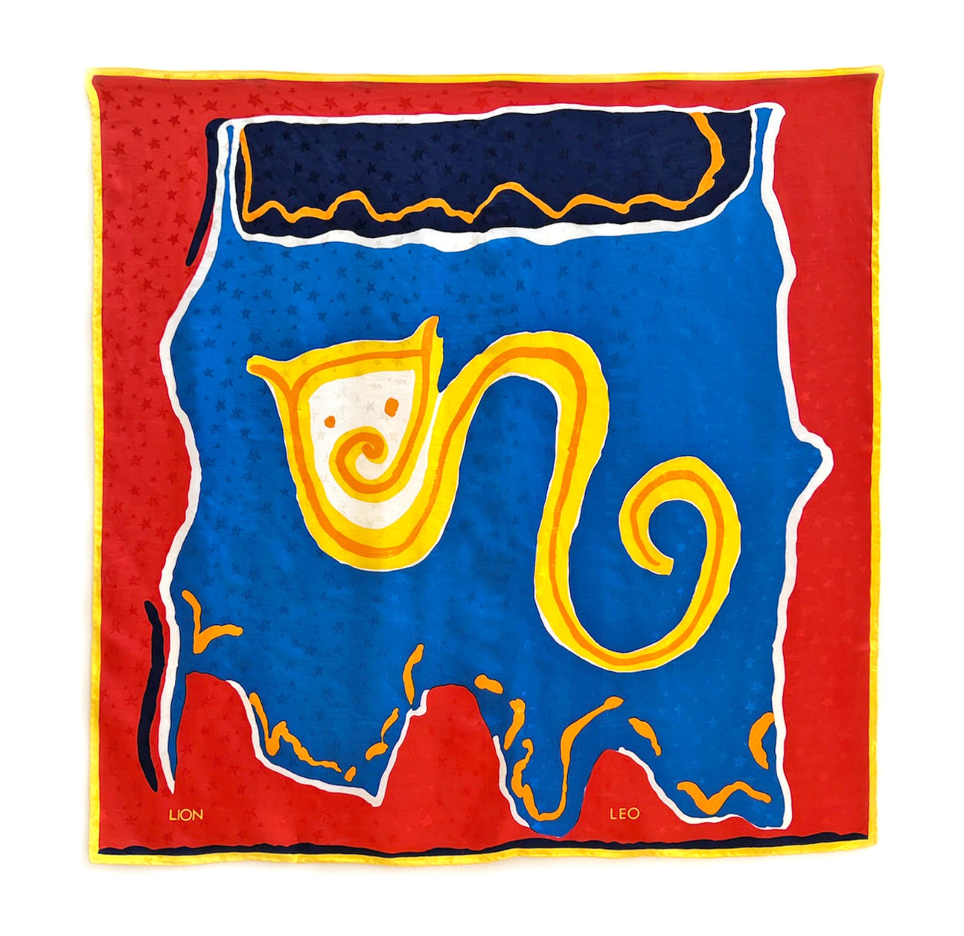 leo silk scarf