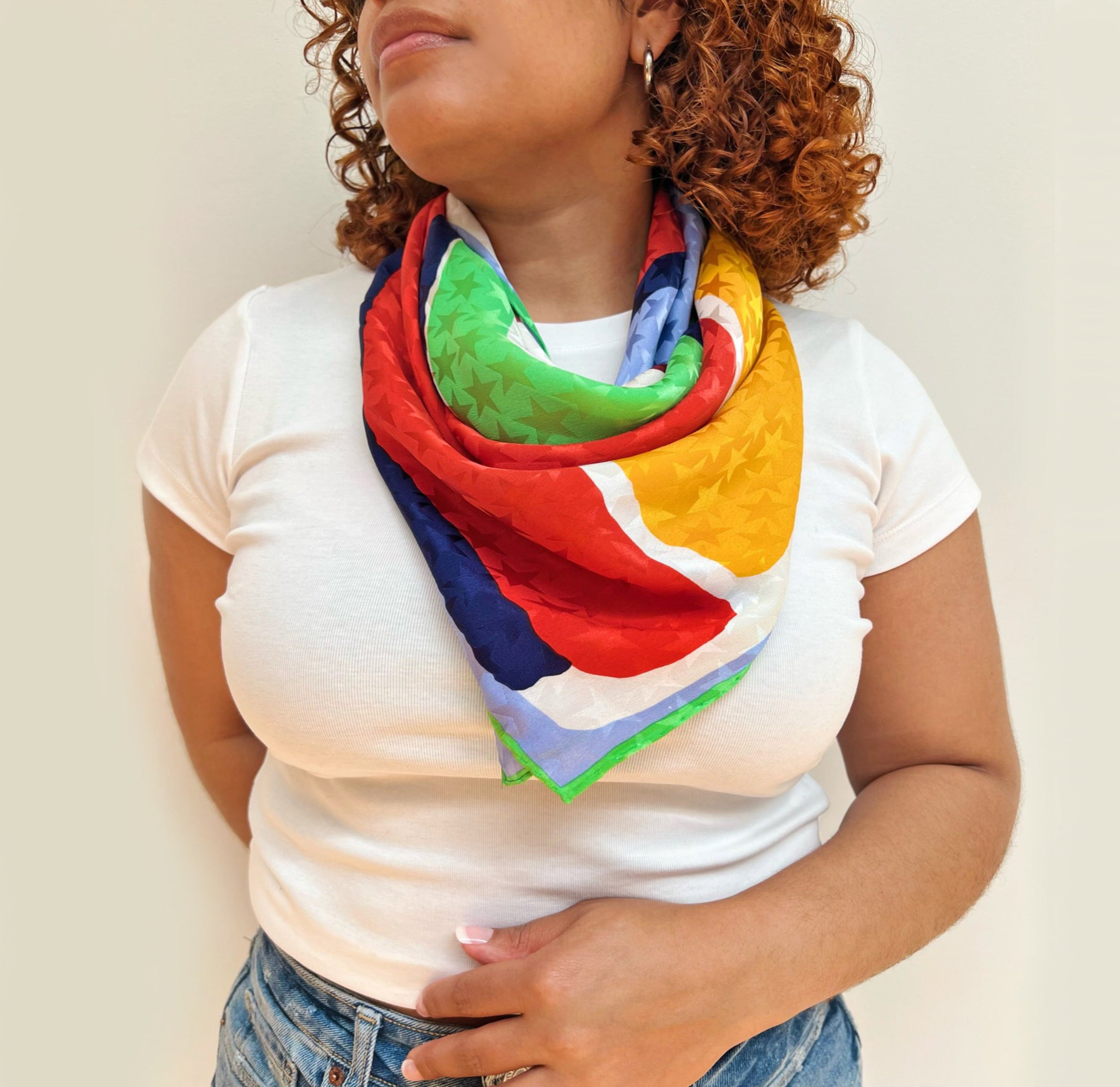 libra silk scarf