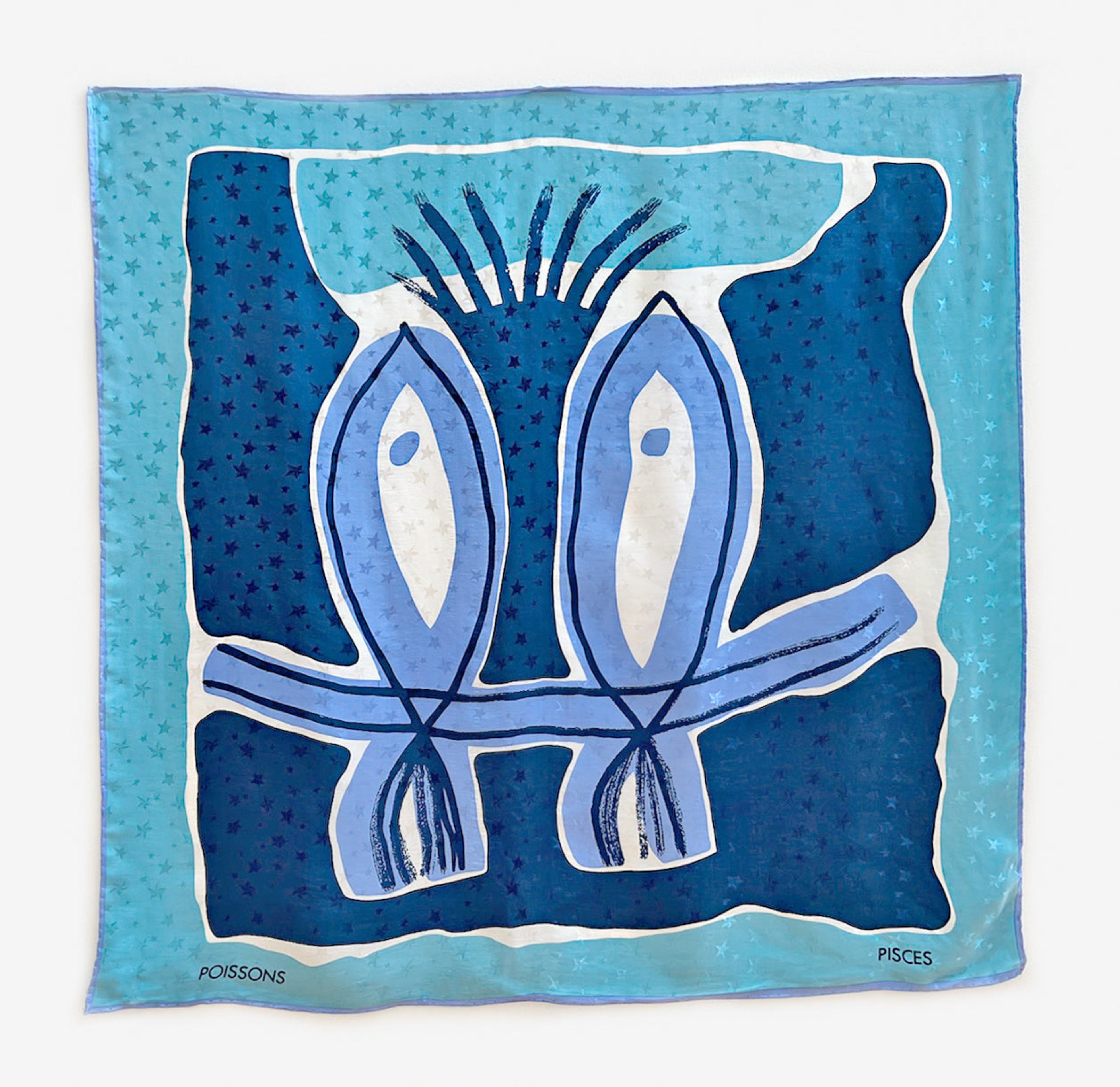 pisces silk scarf