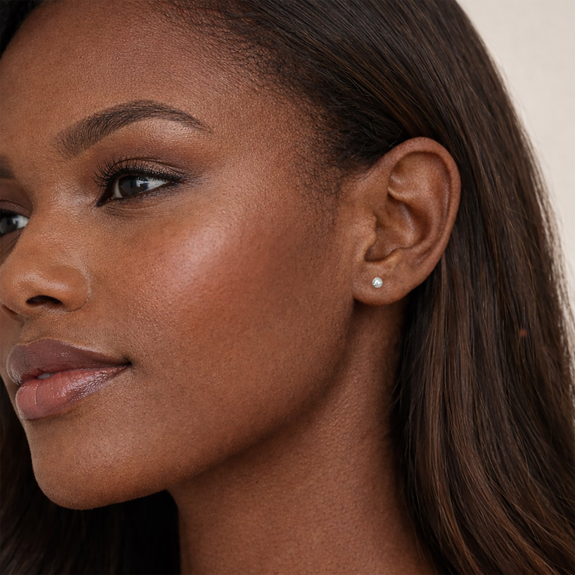 dainty silver ball sphere earrings waterproof jewelry