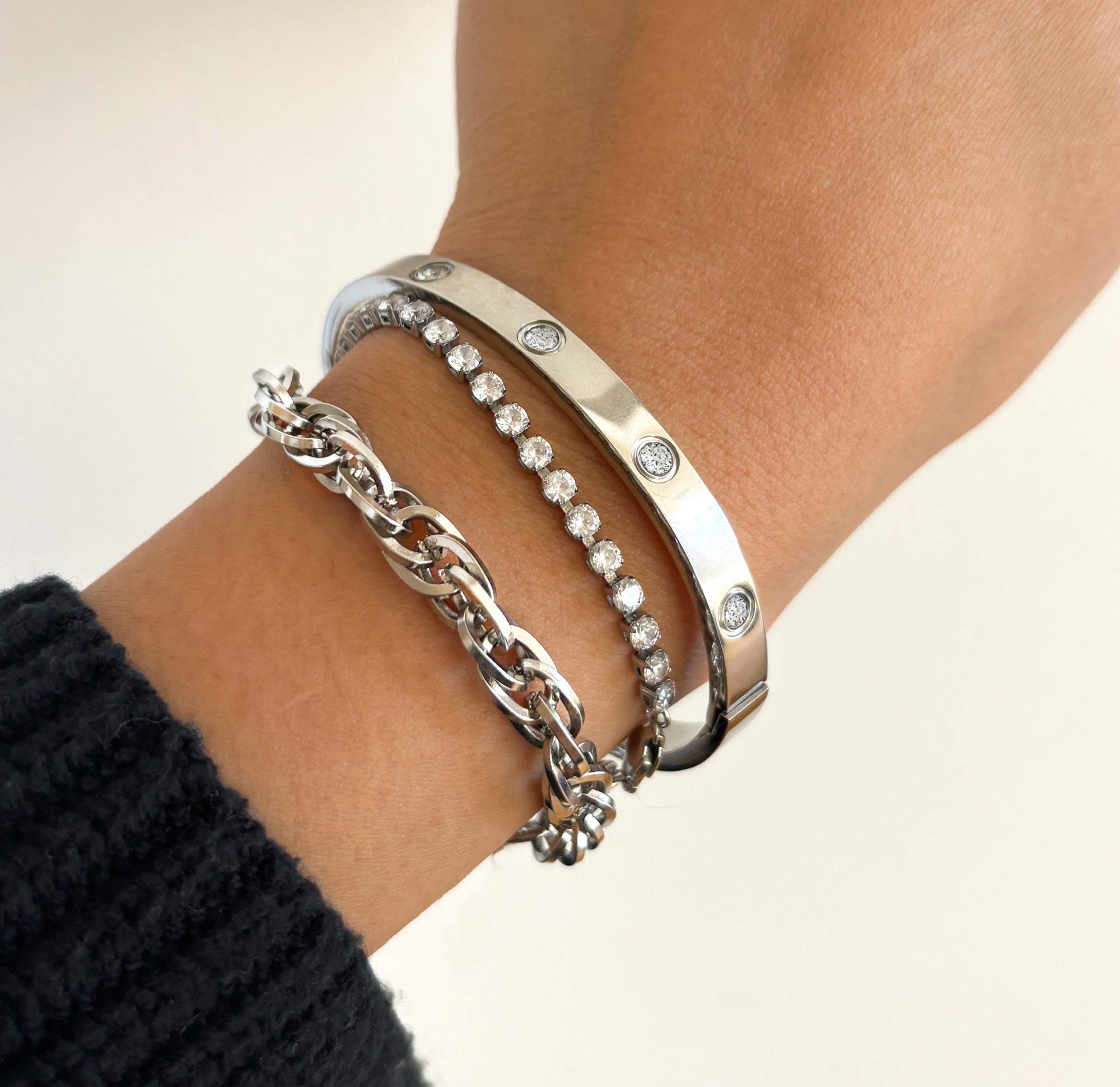 silver stud cuff cuff bracelet tarnish free