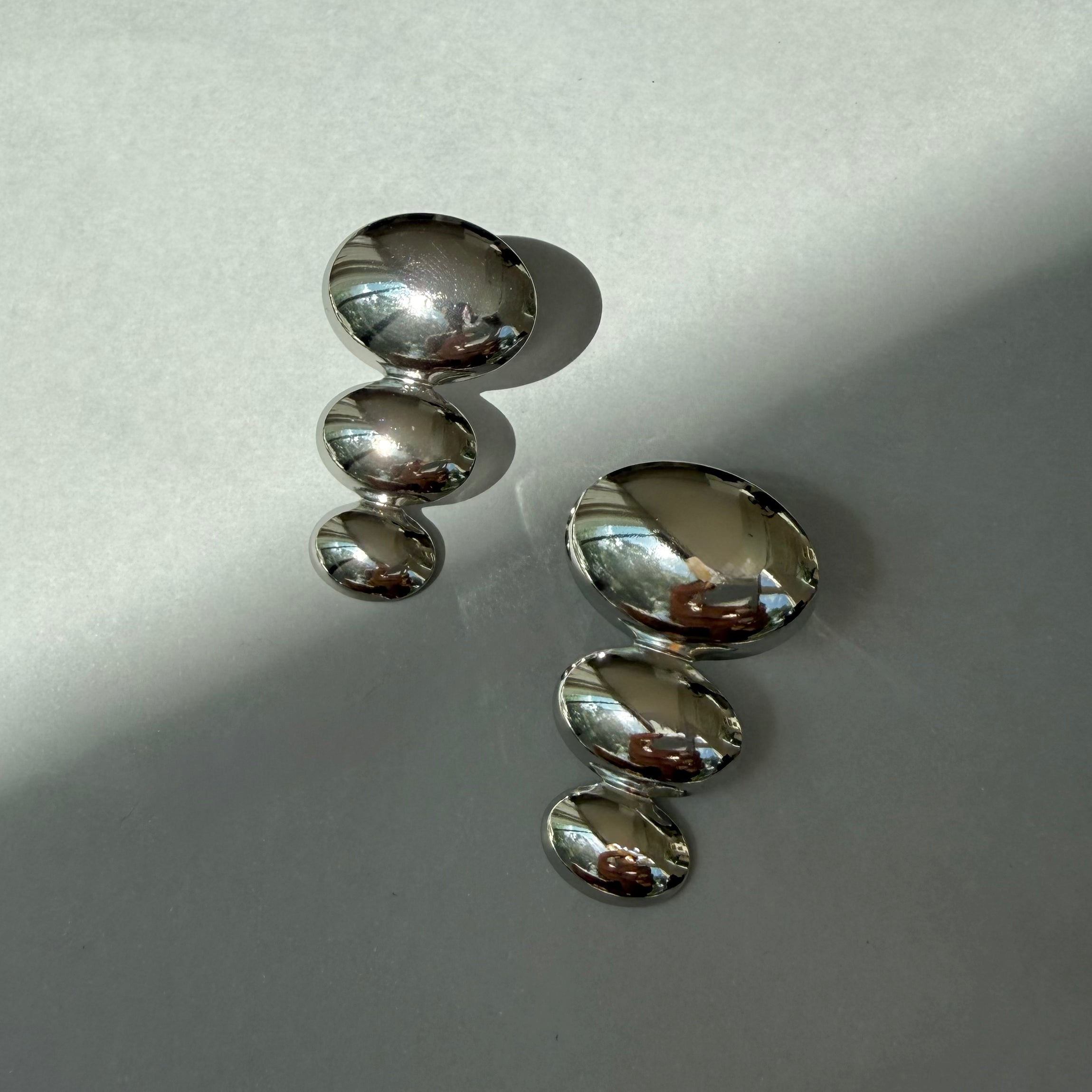 silver bebo statement earrings waterproof jewelry