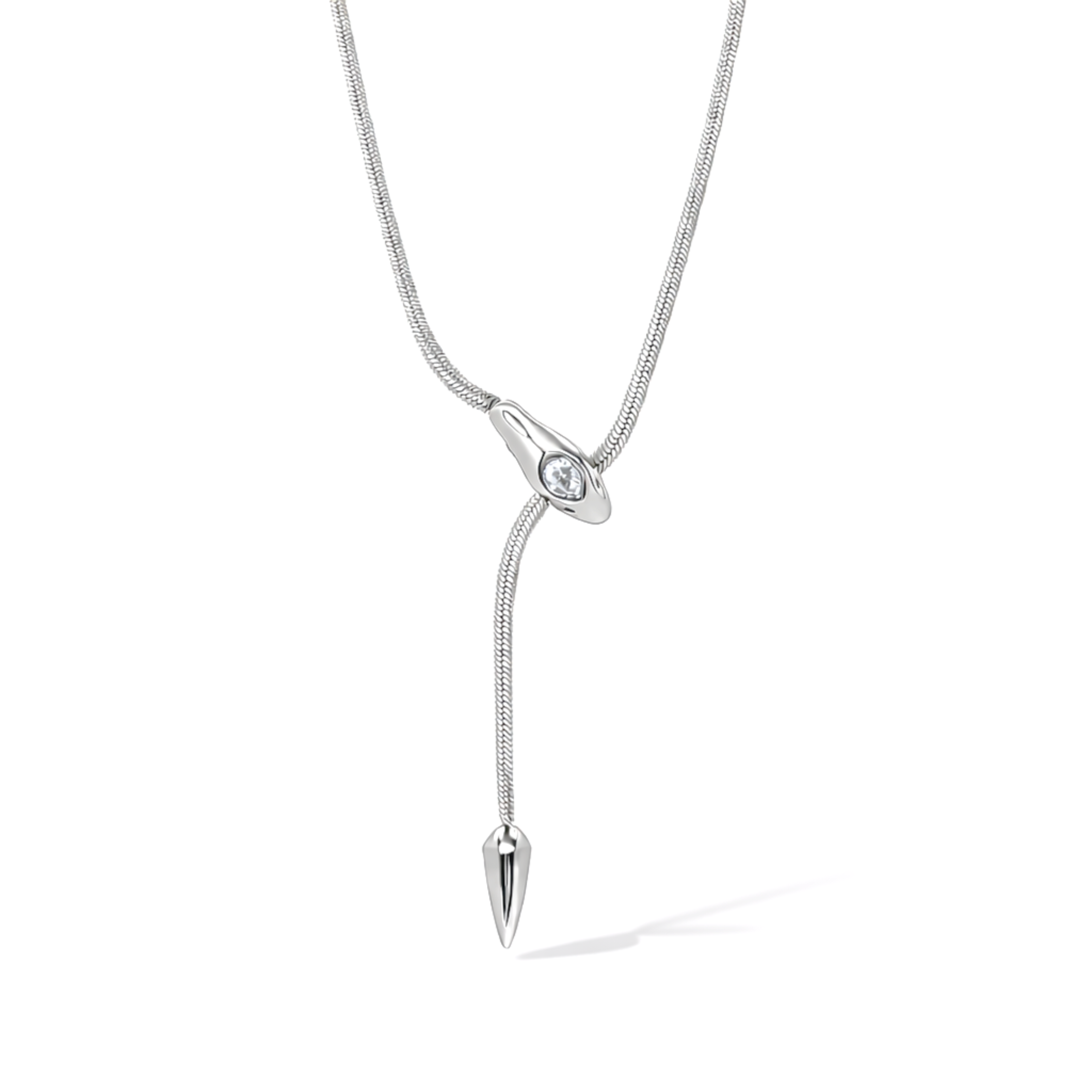 silver serpentine necklace waterproof jewelry