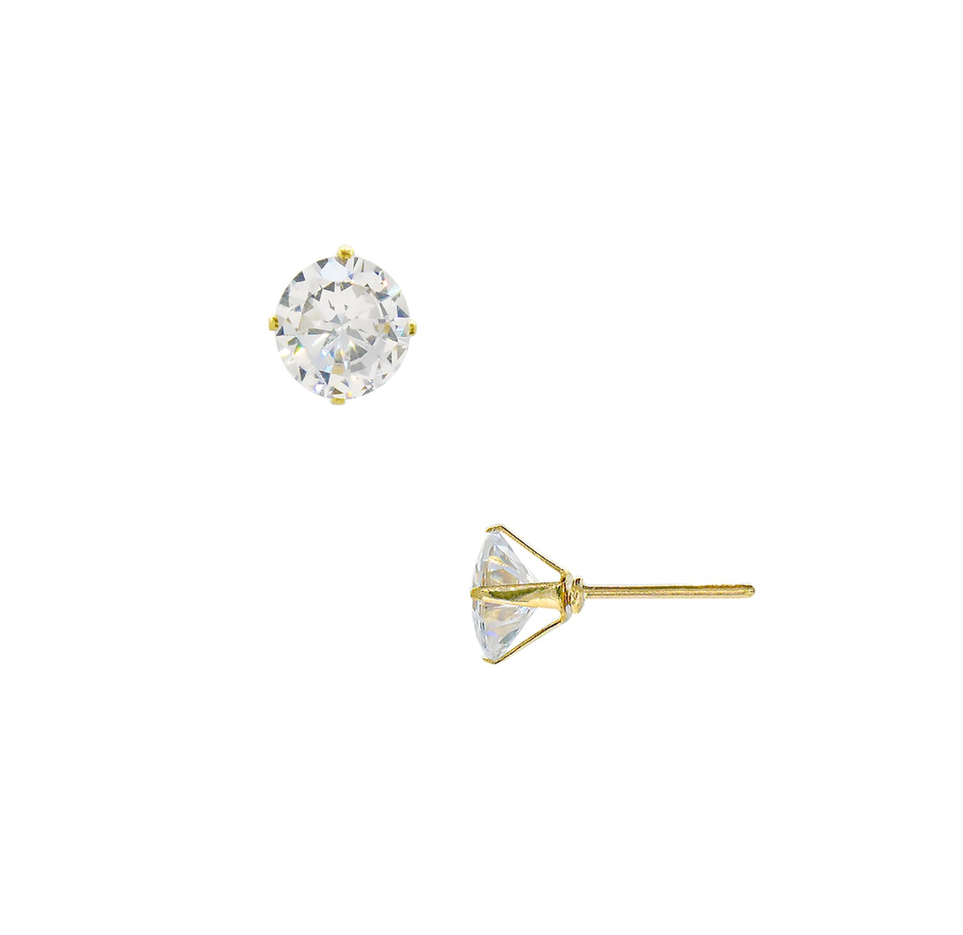 AVA GOLD CZ DIAMOND EARRINGS SAMPLE