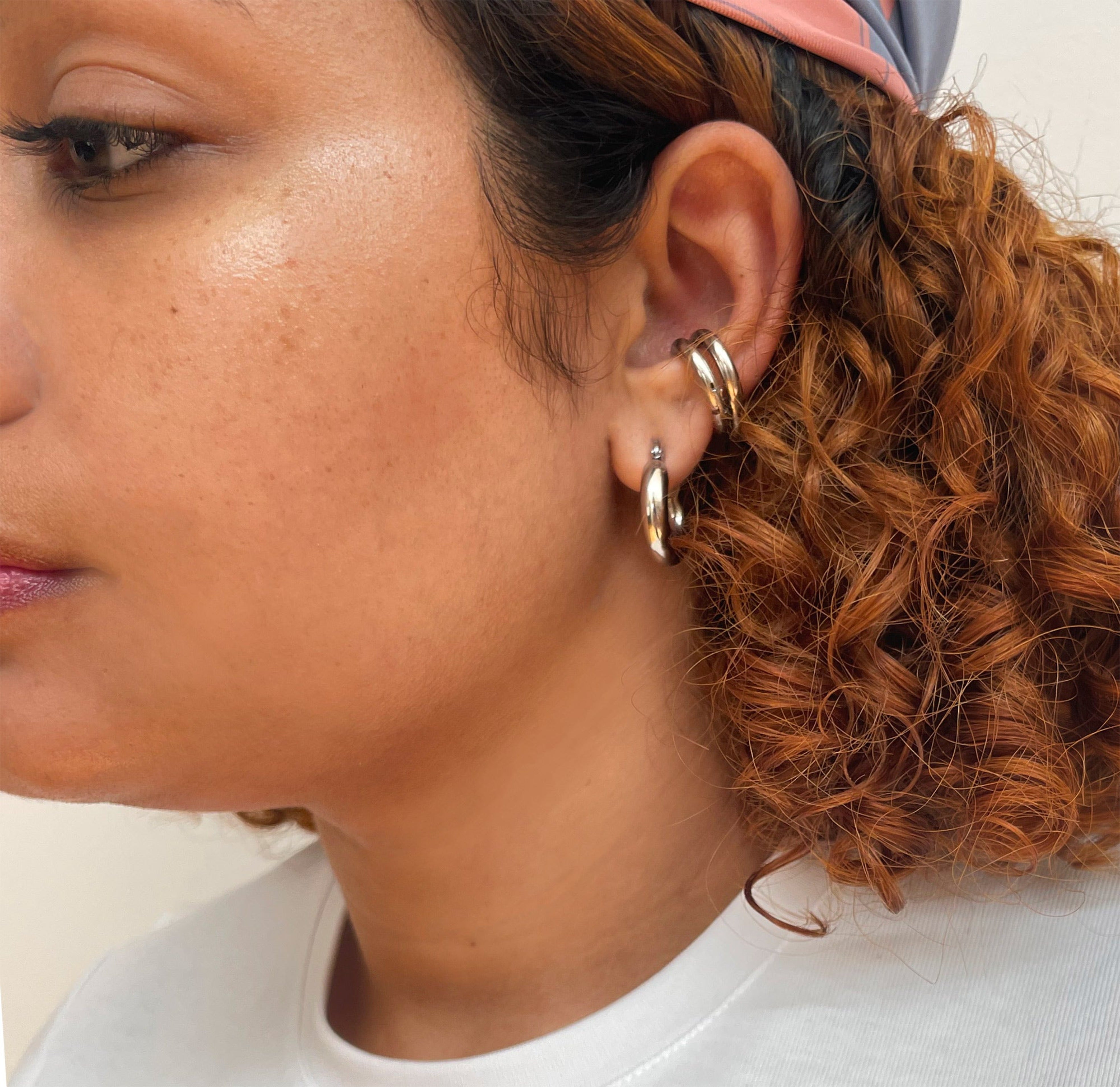 silver ear cuff waterproof jewelry
