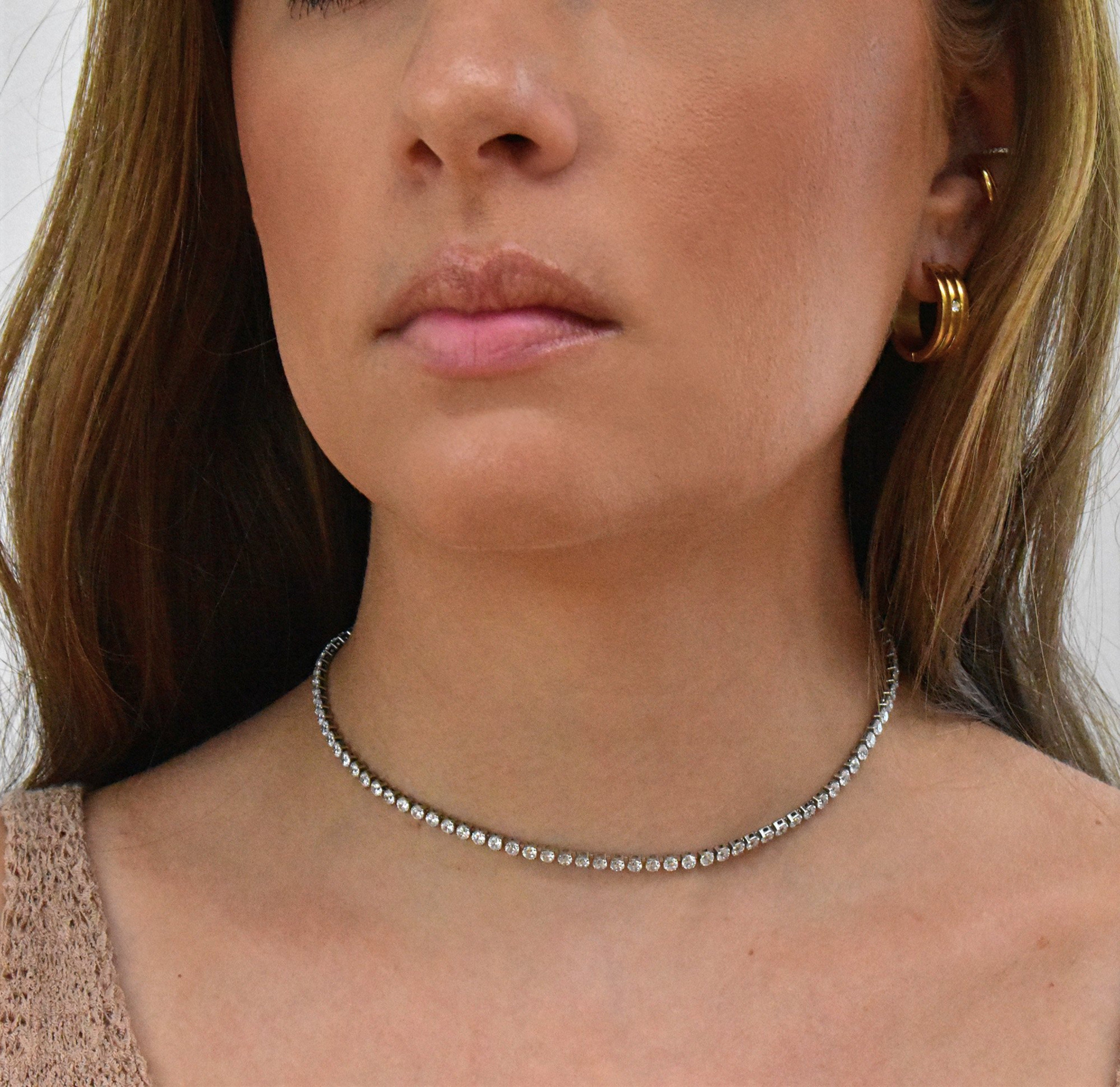 tennis necklace choker