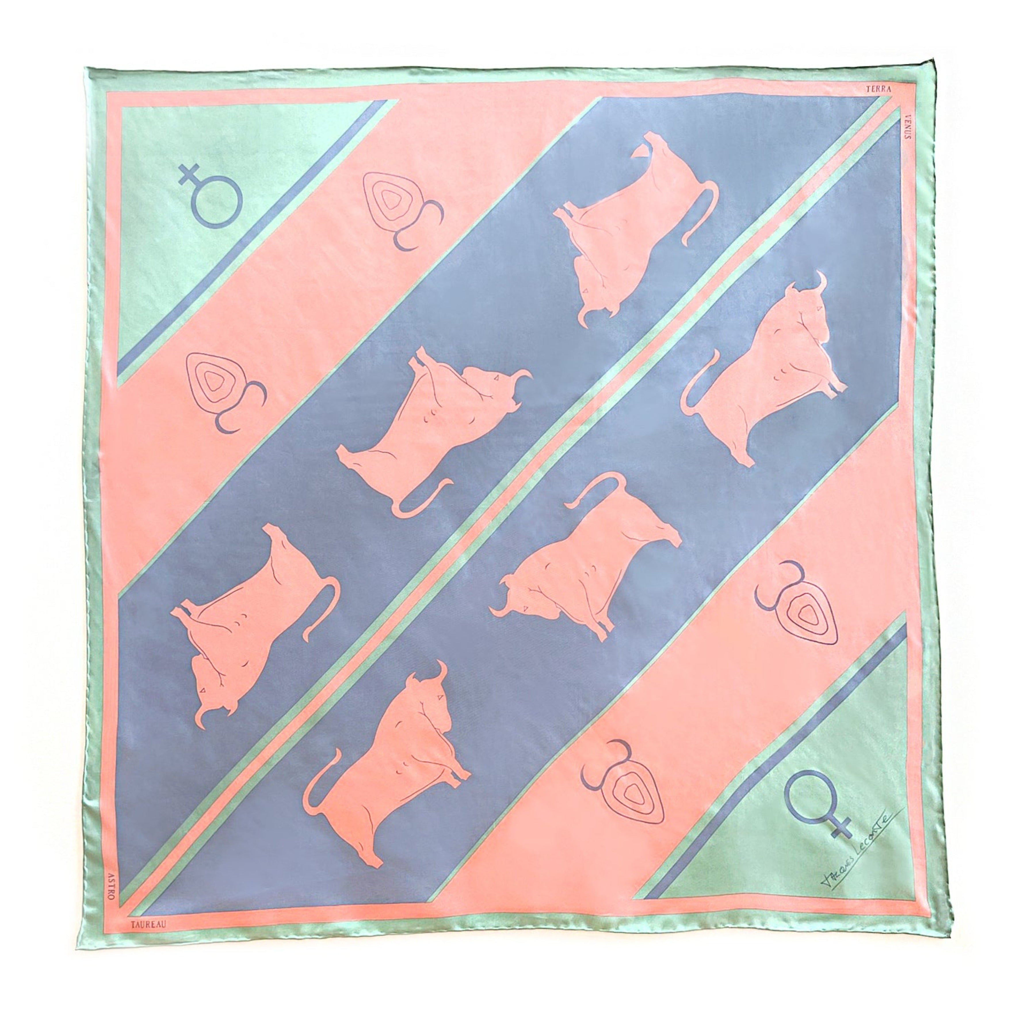 taurus silk scarf