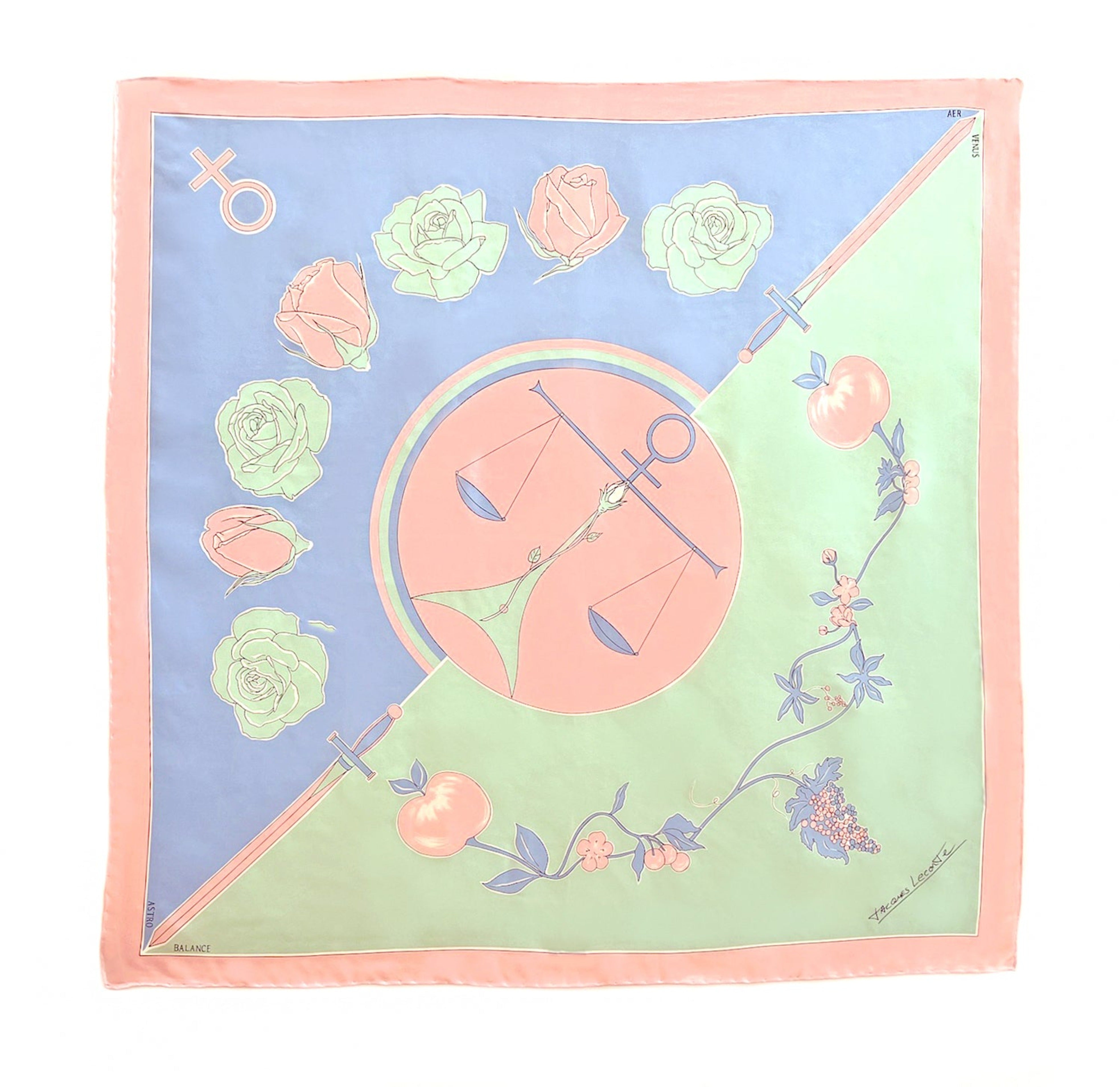 libra silk scarf