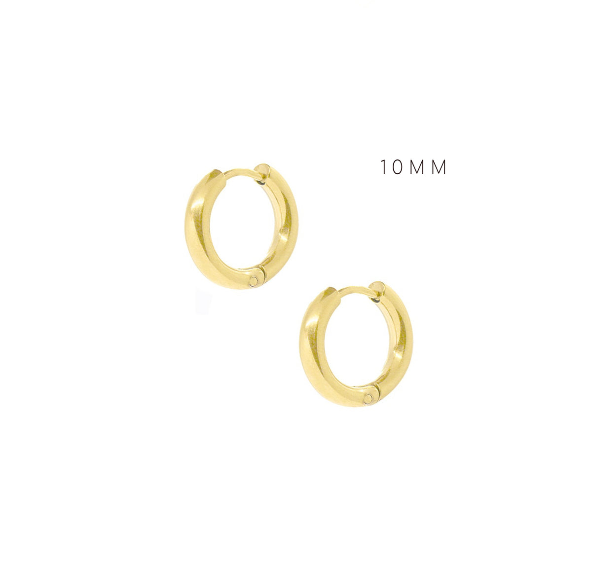 gold huggie earrings waterproof earrinngs