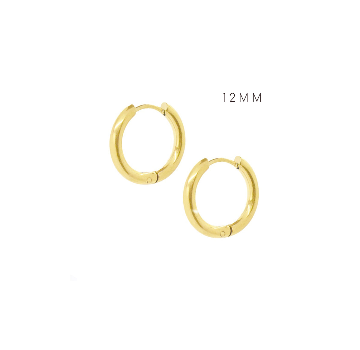 gold huggie earrings waterproof earrinngs