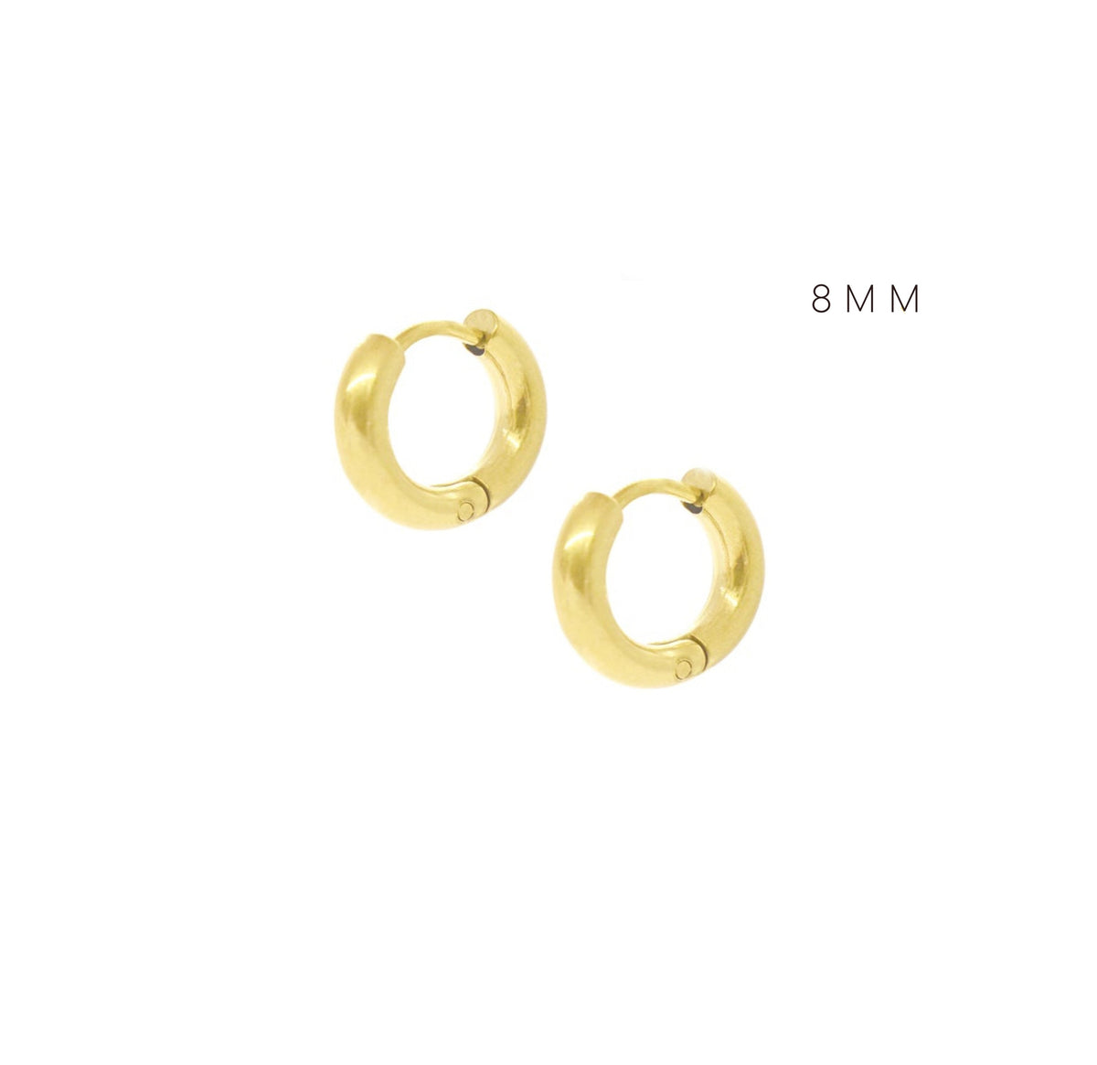 gold huggie earrings waterproof earrinngs