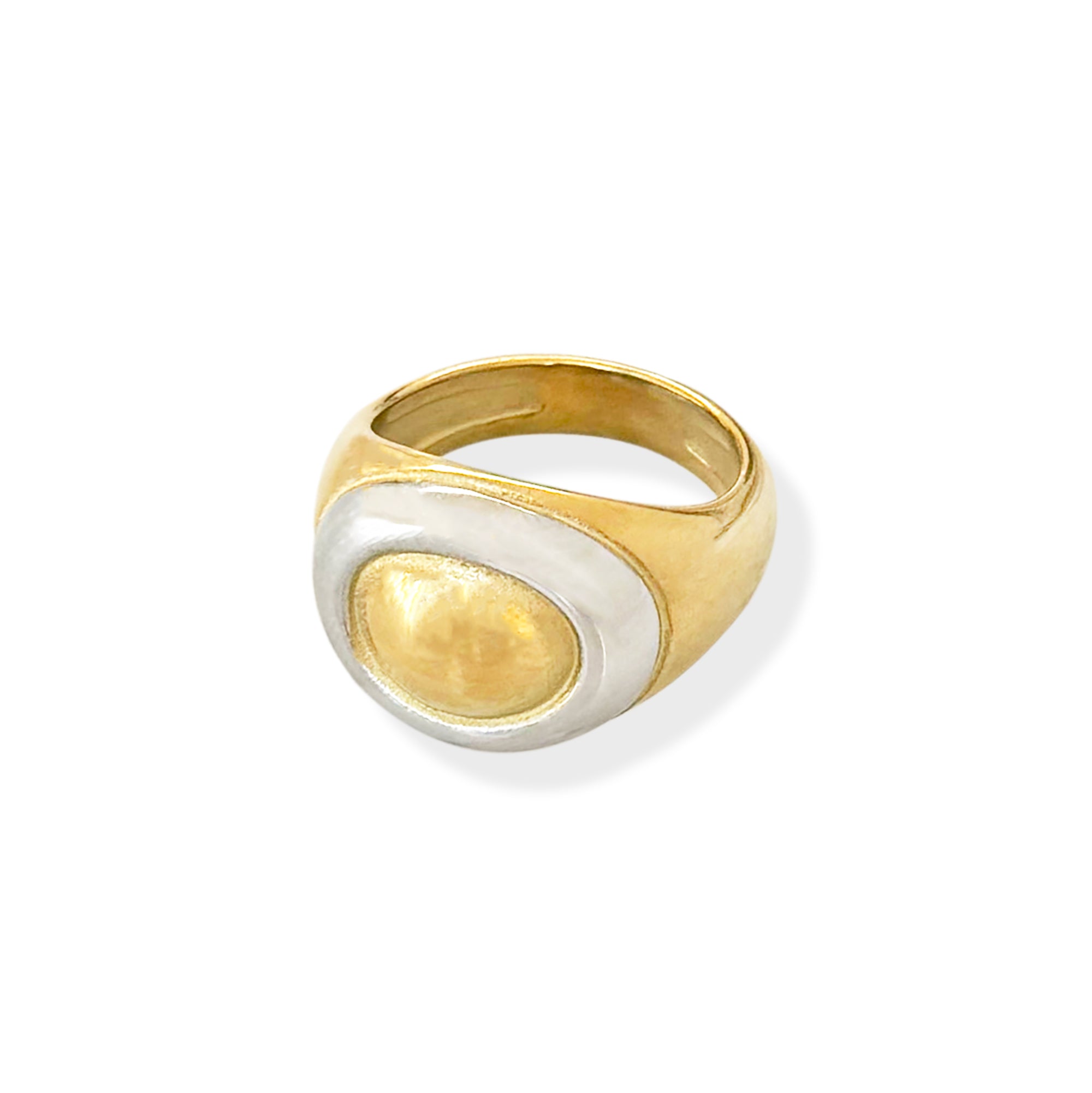 VENICE TWO TONED DOME RING