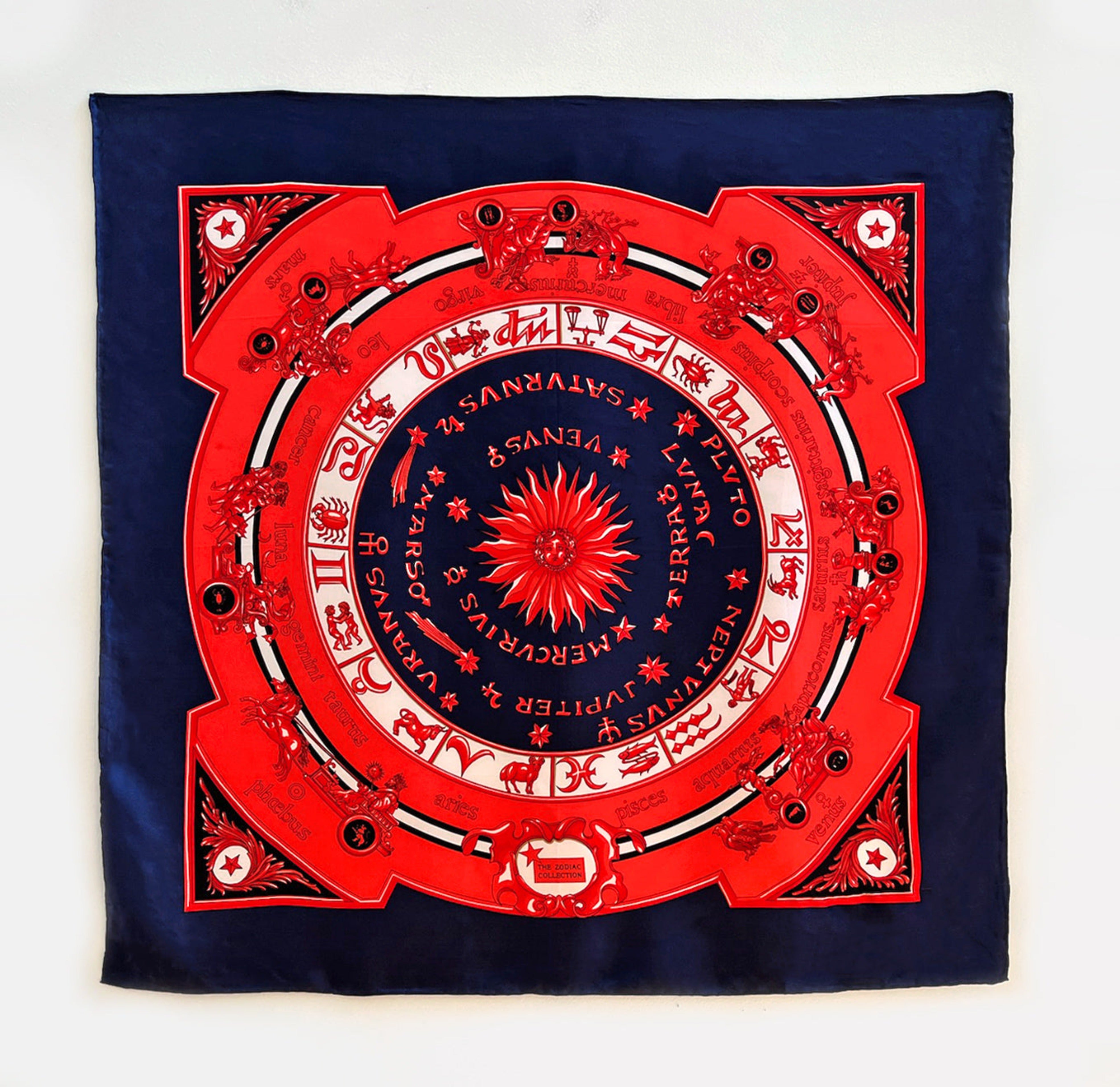 silk scarf zodiac