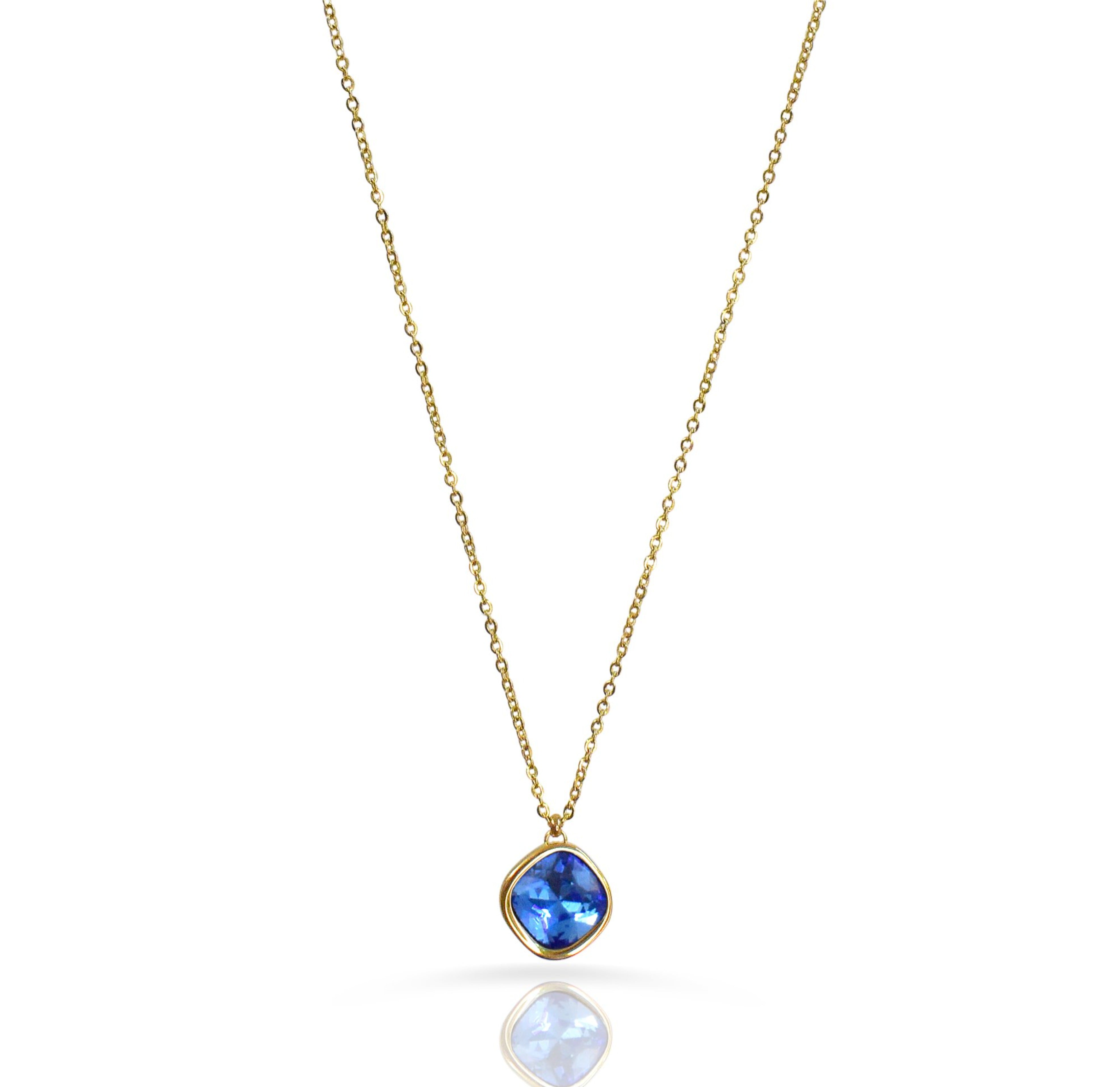 BLUE SAPPHIRE PENDANT NECKLACE