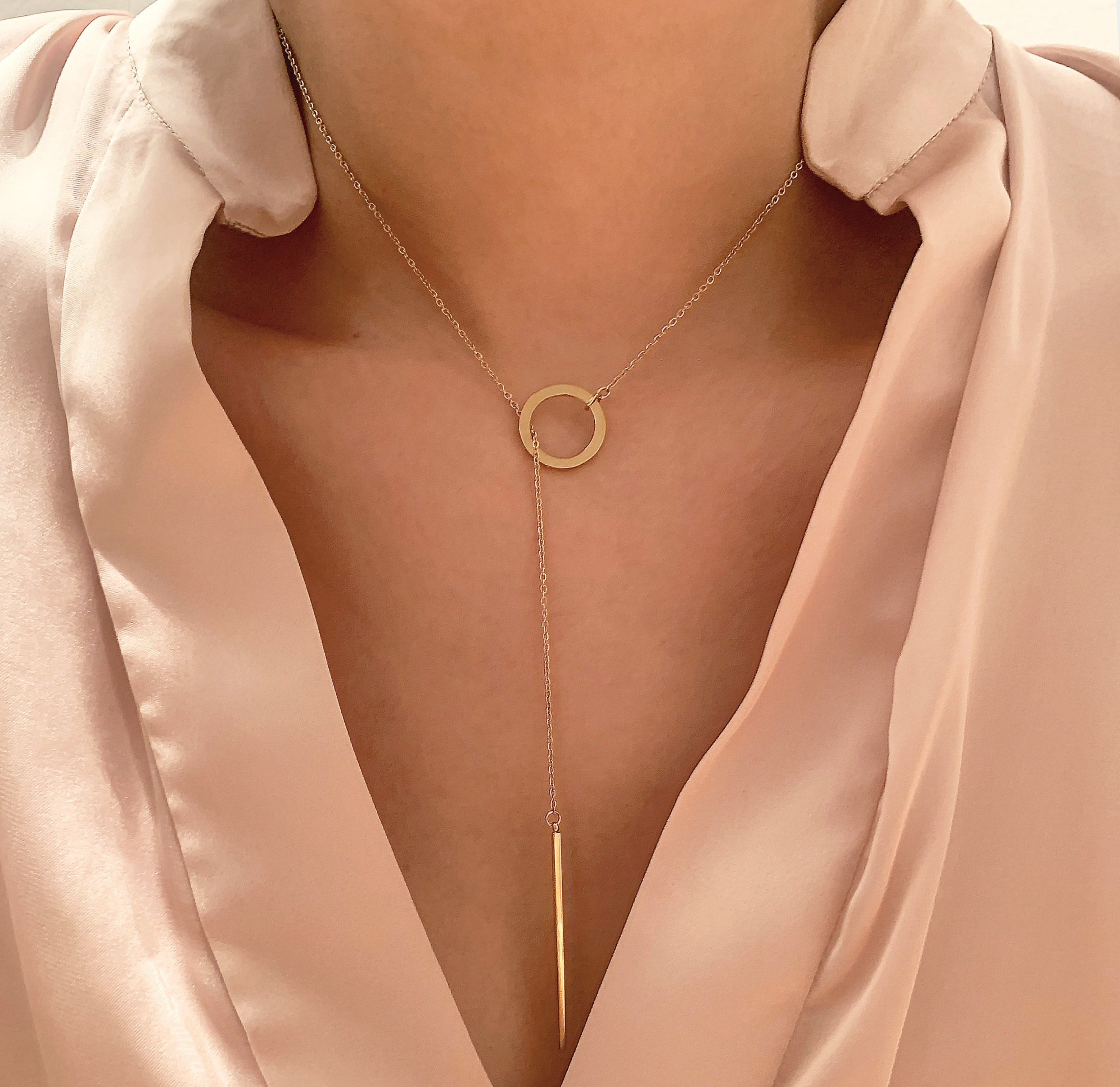 GOLD BAR NECKLACE