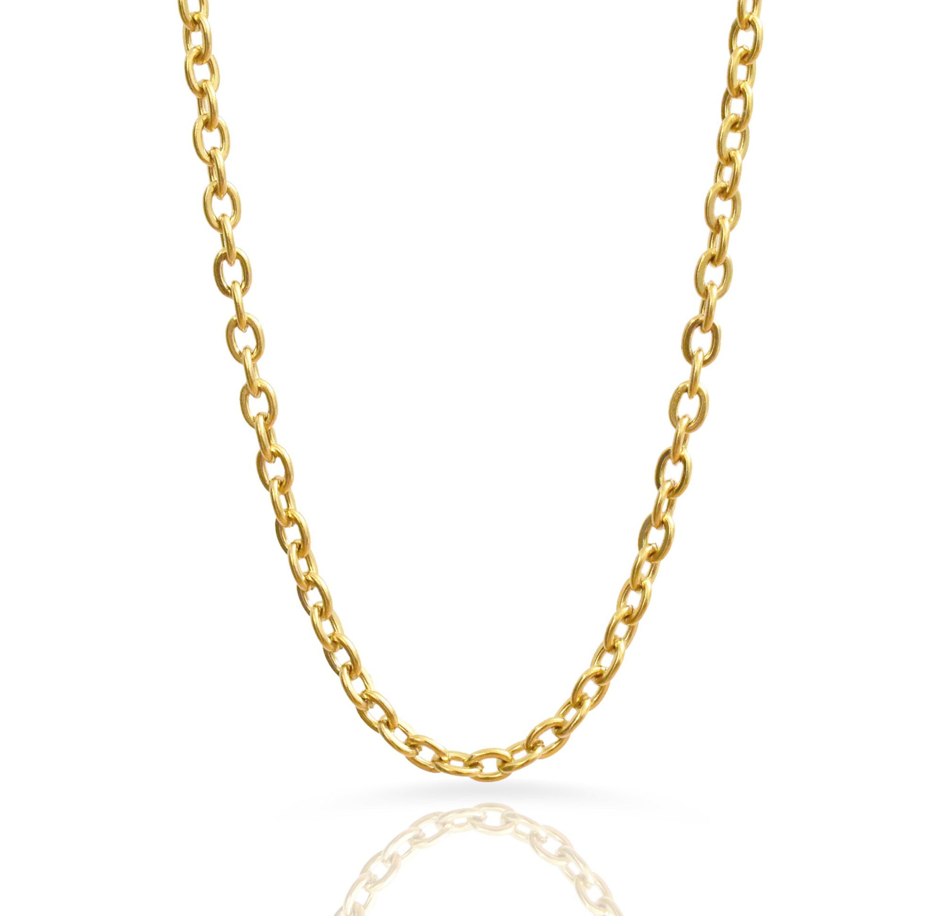 gold cable chain necklace