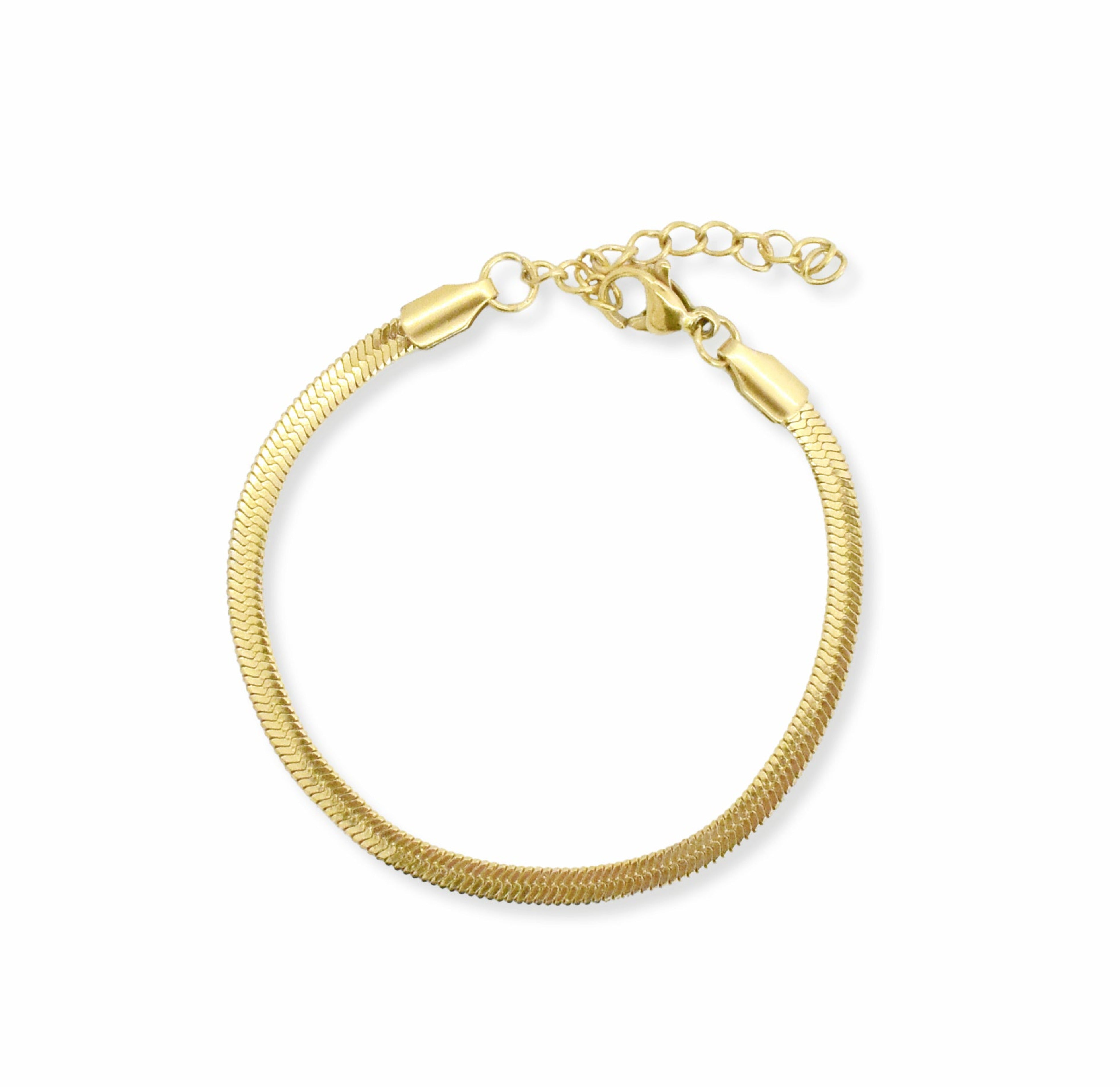 gold snake chain bracelet