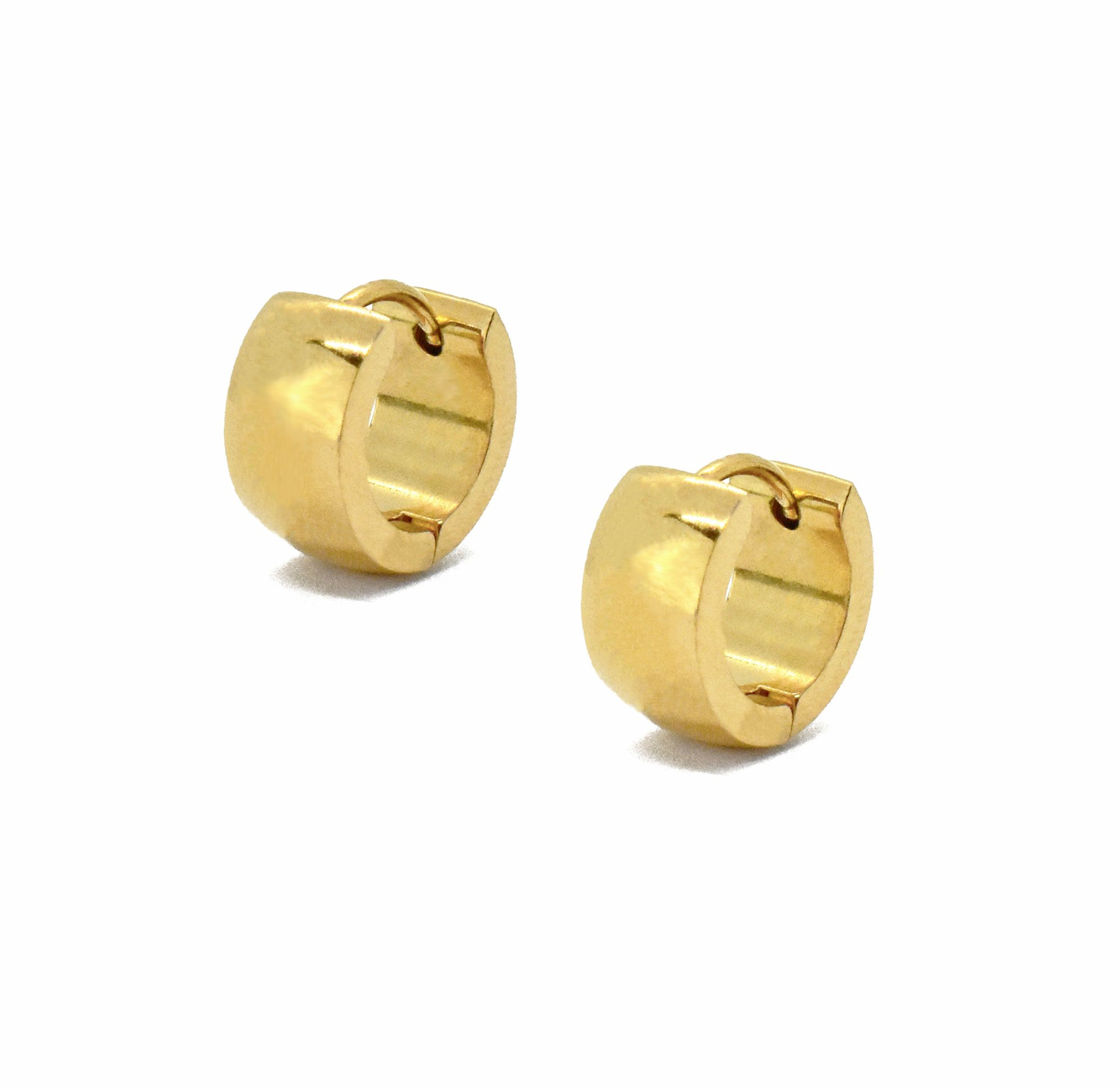 thick gold huggies