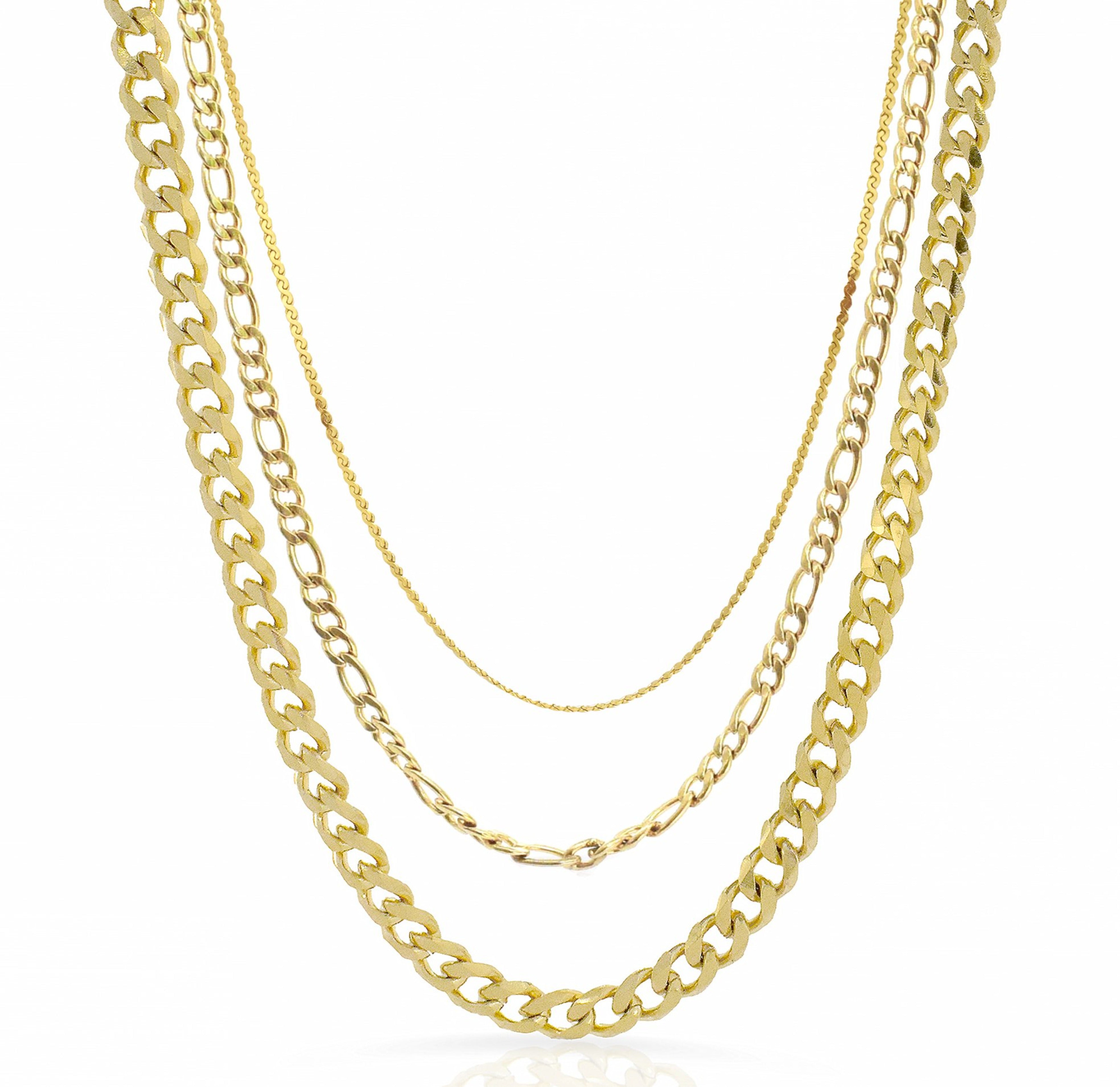 gold chain necklace waterproof jewelry