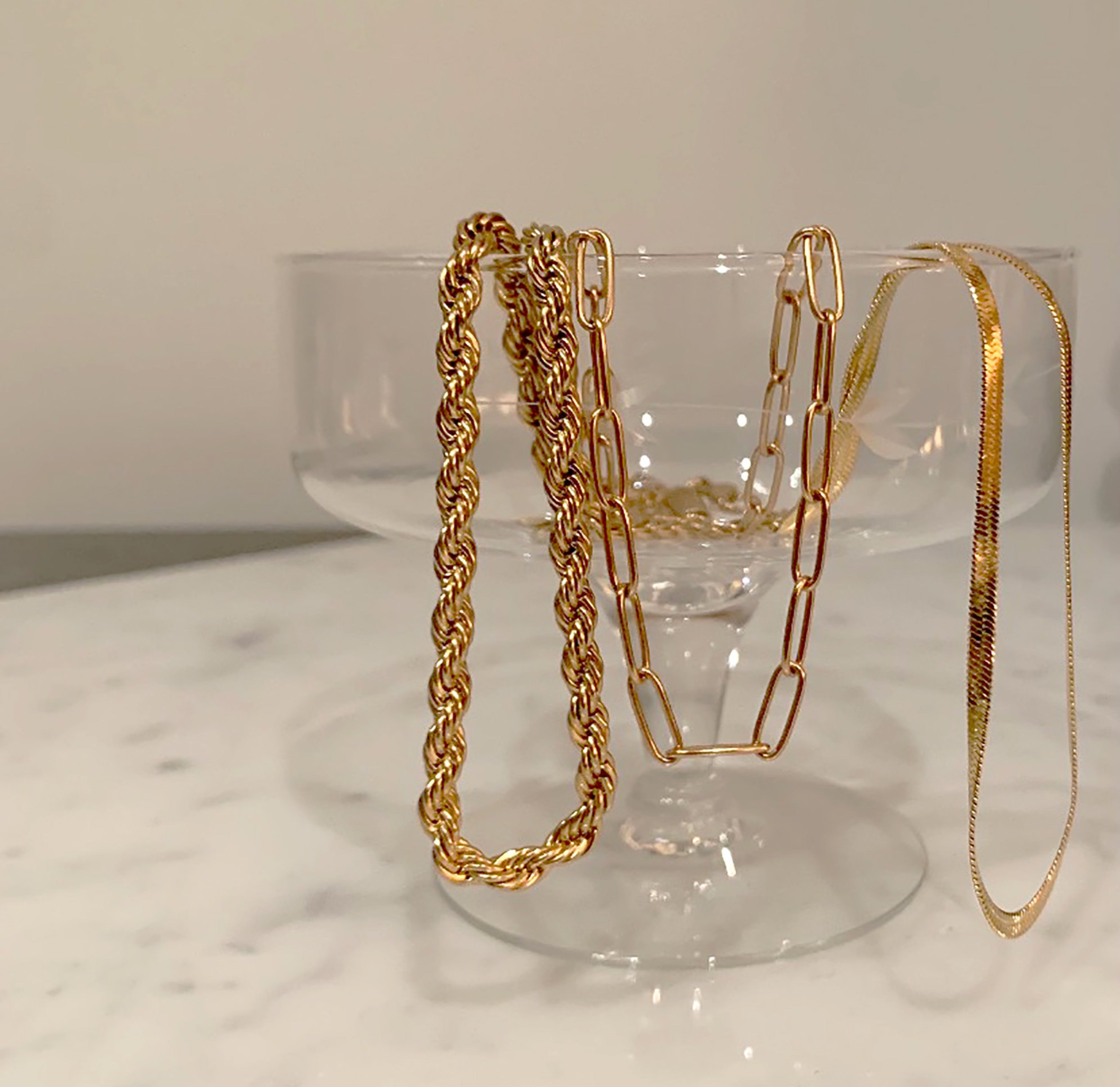 gold chain necklaces tarnish free