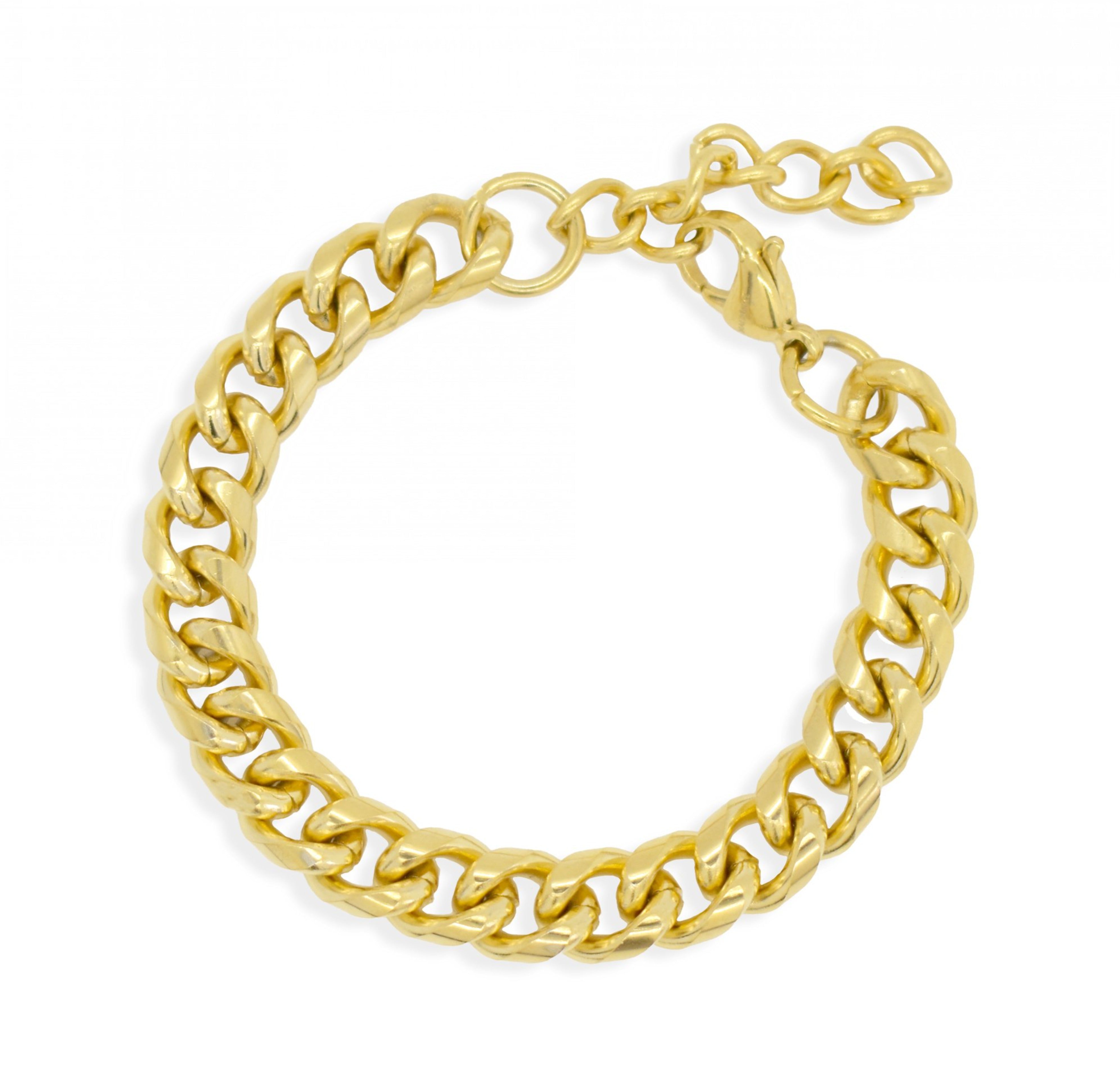 CHUNKY GOLD CHAIN BRACELET WATERPROOF JEWELRY GOLD