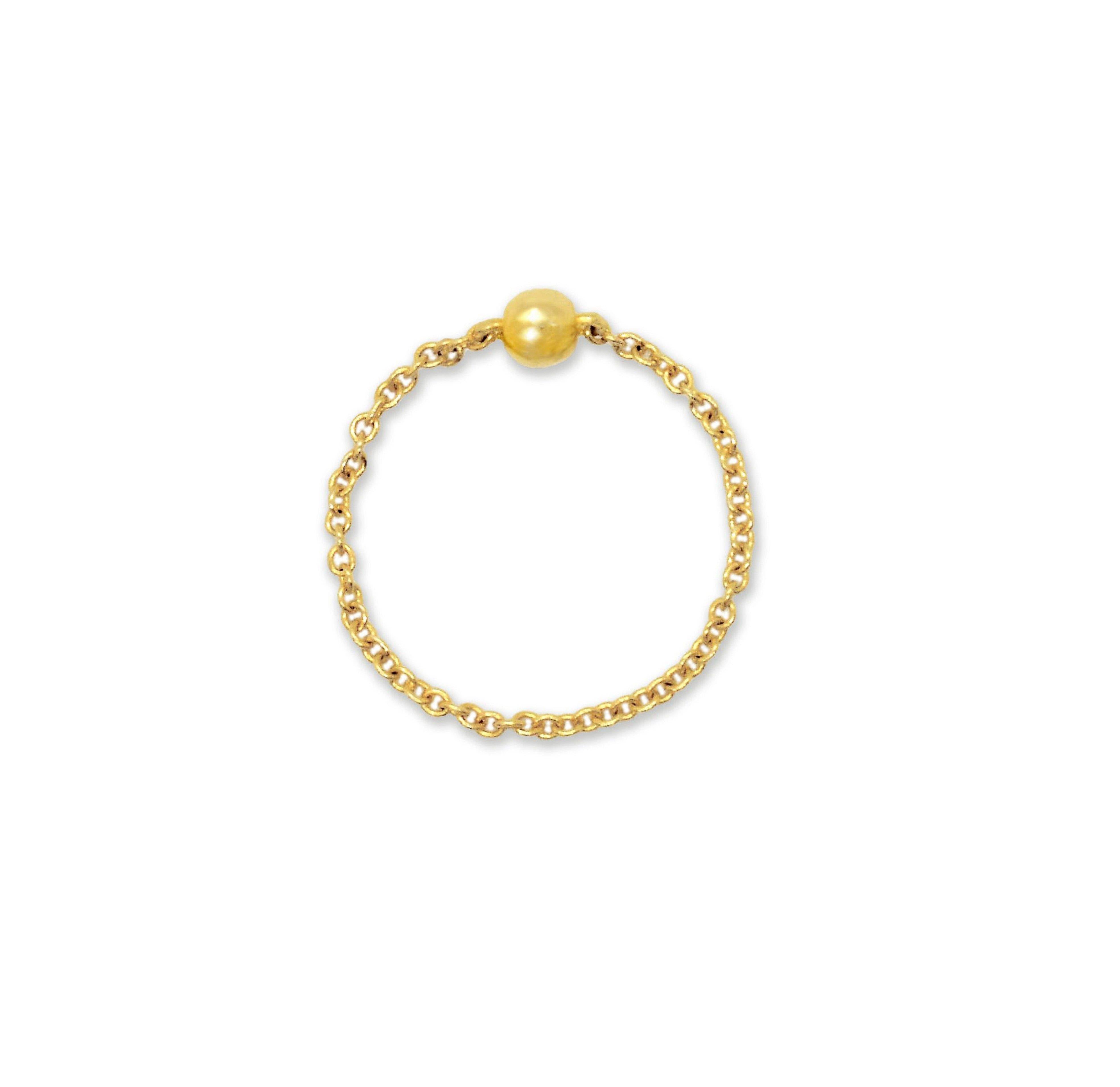 dainty chain ring