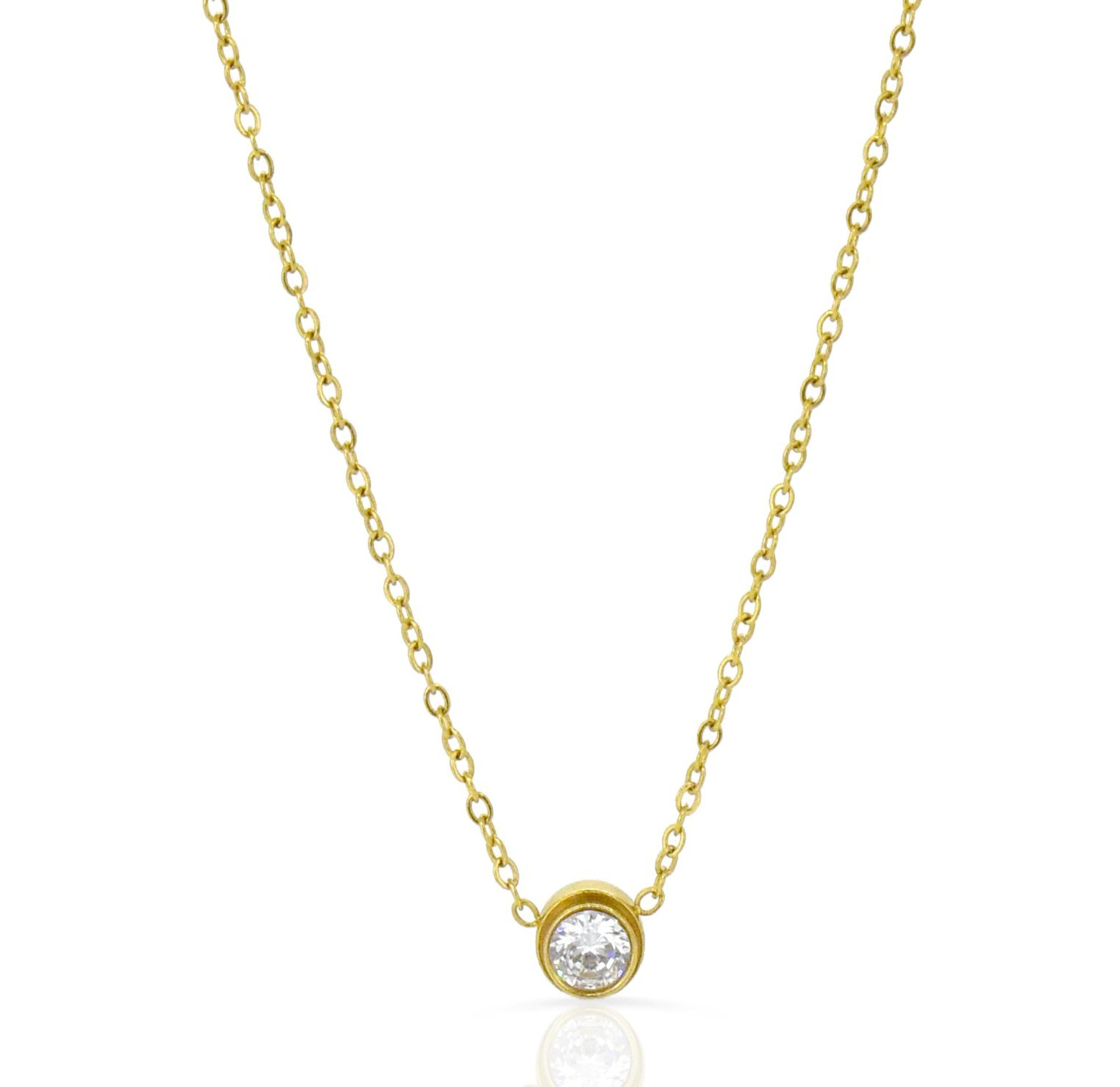 small diamond necklace