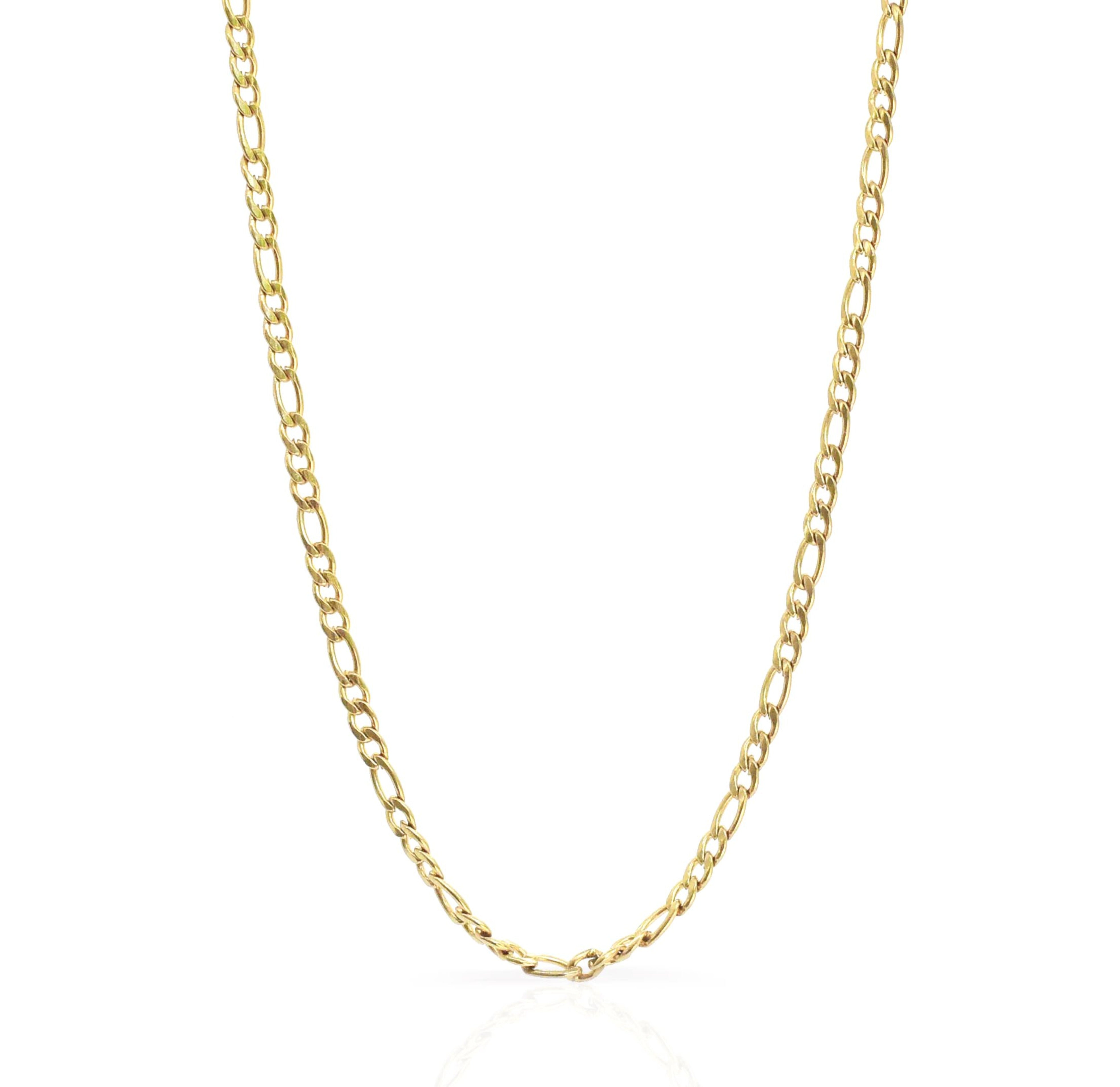 gold figaro chain necklace water resistant
