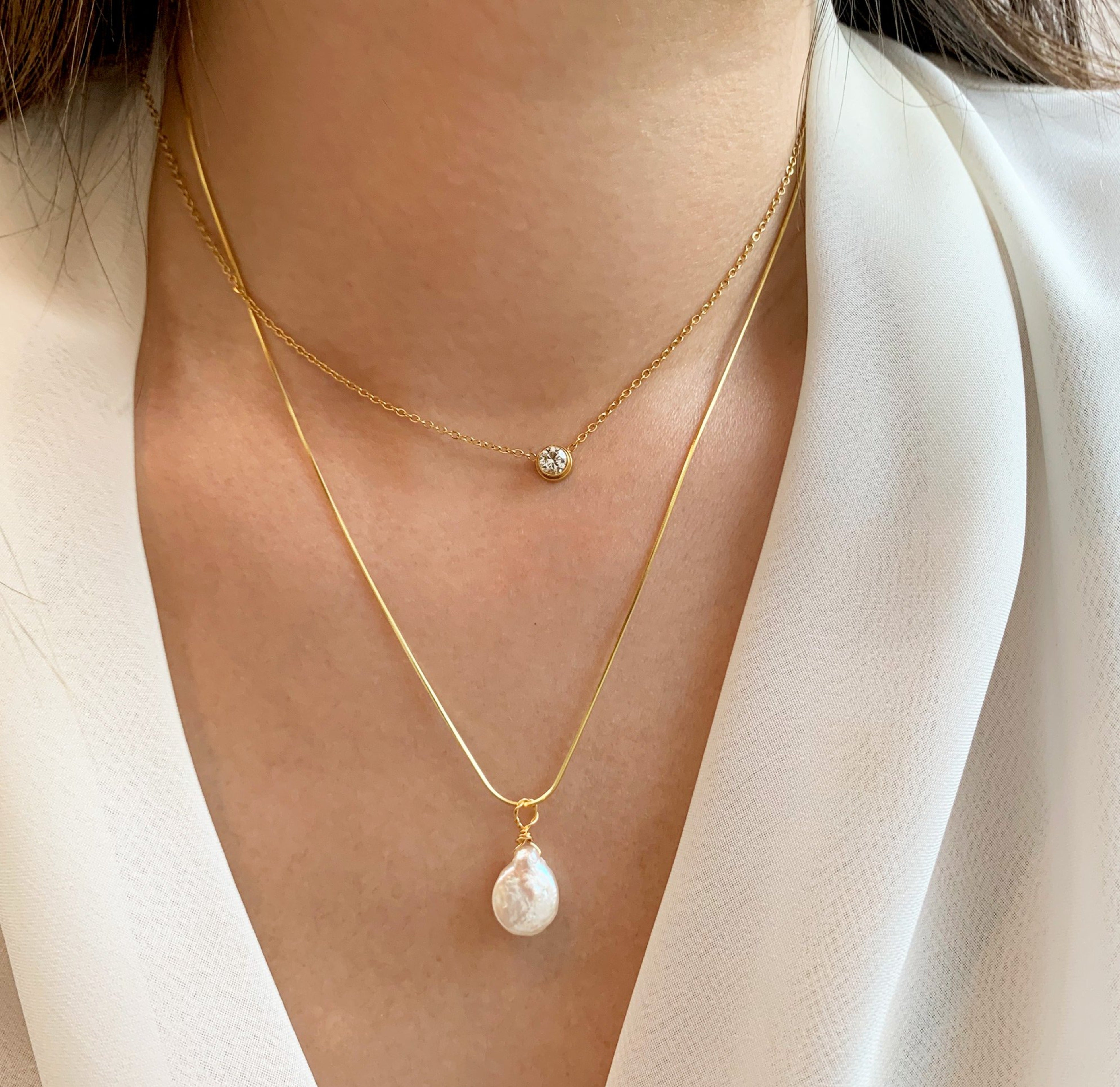 dainty necklaces tarnish free