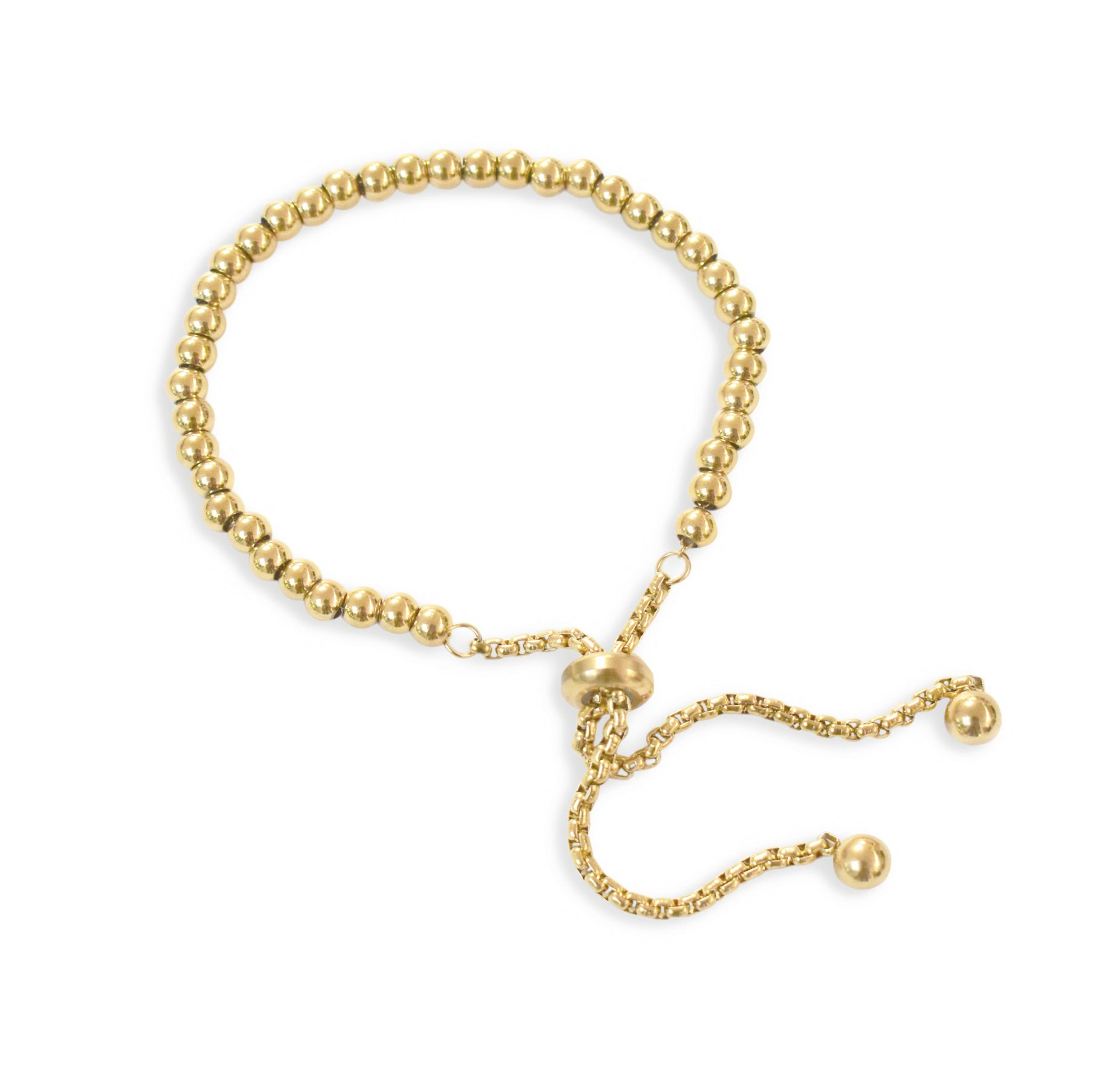 ELLIE GOLD BALL BEADED BRACELET SAMPLE