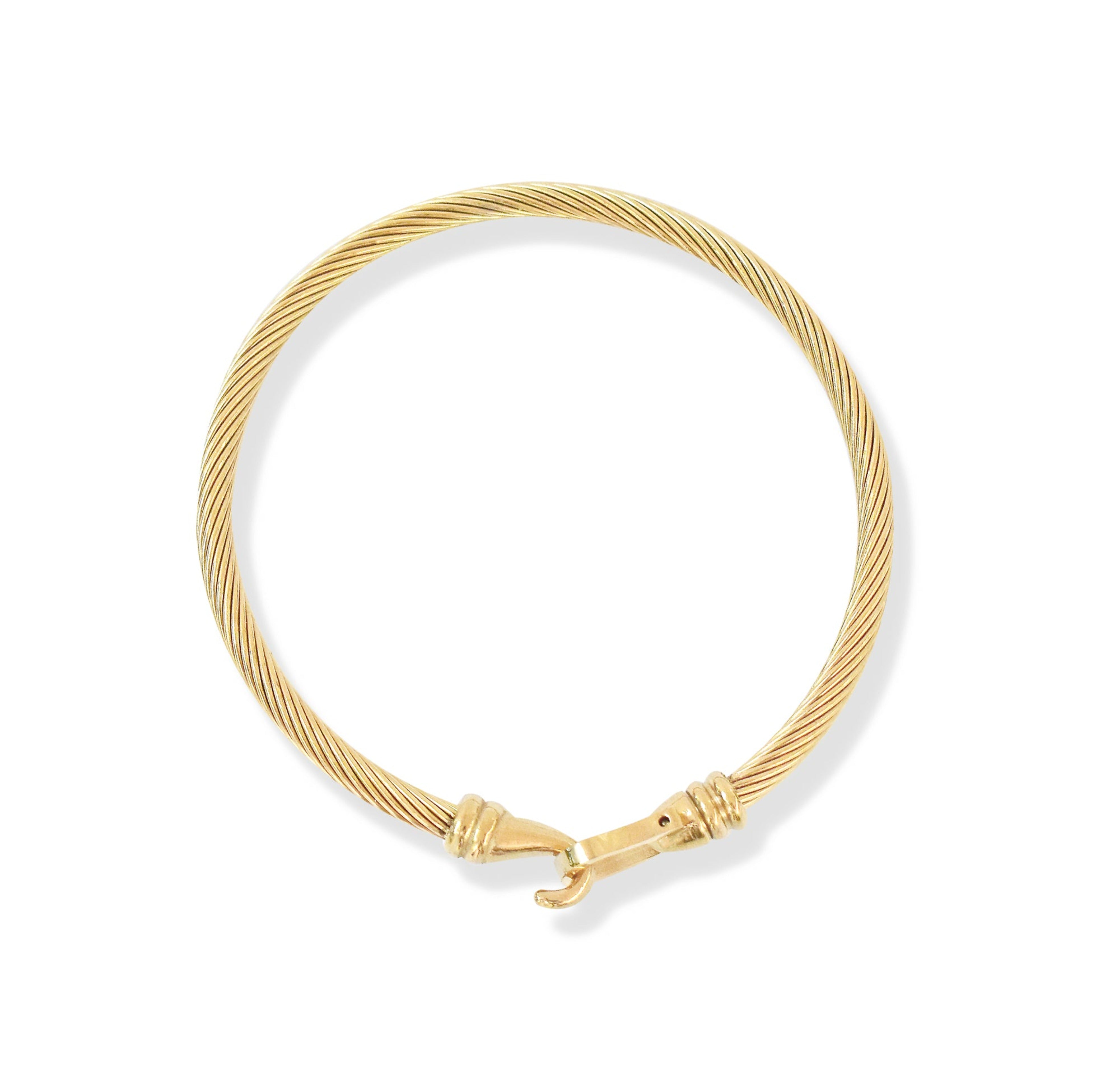 NICOLETTE GOLD CABLE BUCKLE CUFF BRACELET SAMPLE