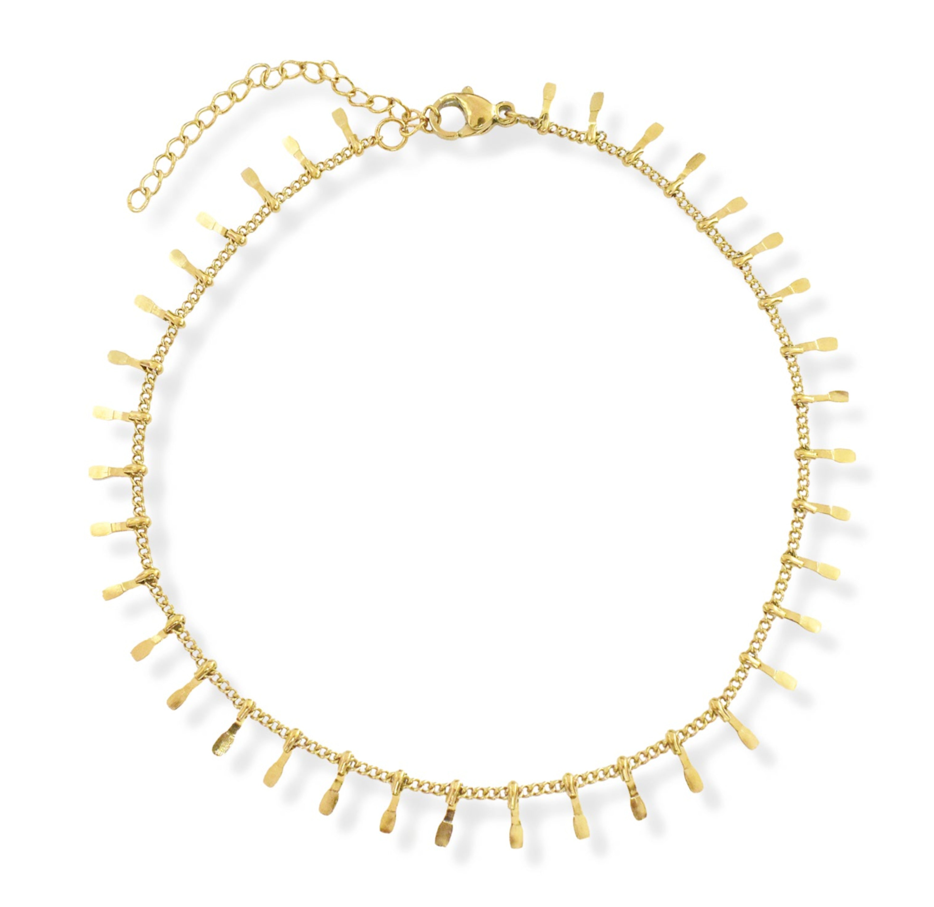 gold anklet bracelet waterproof jewelry