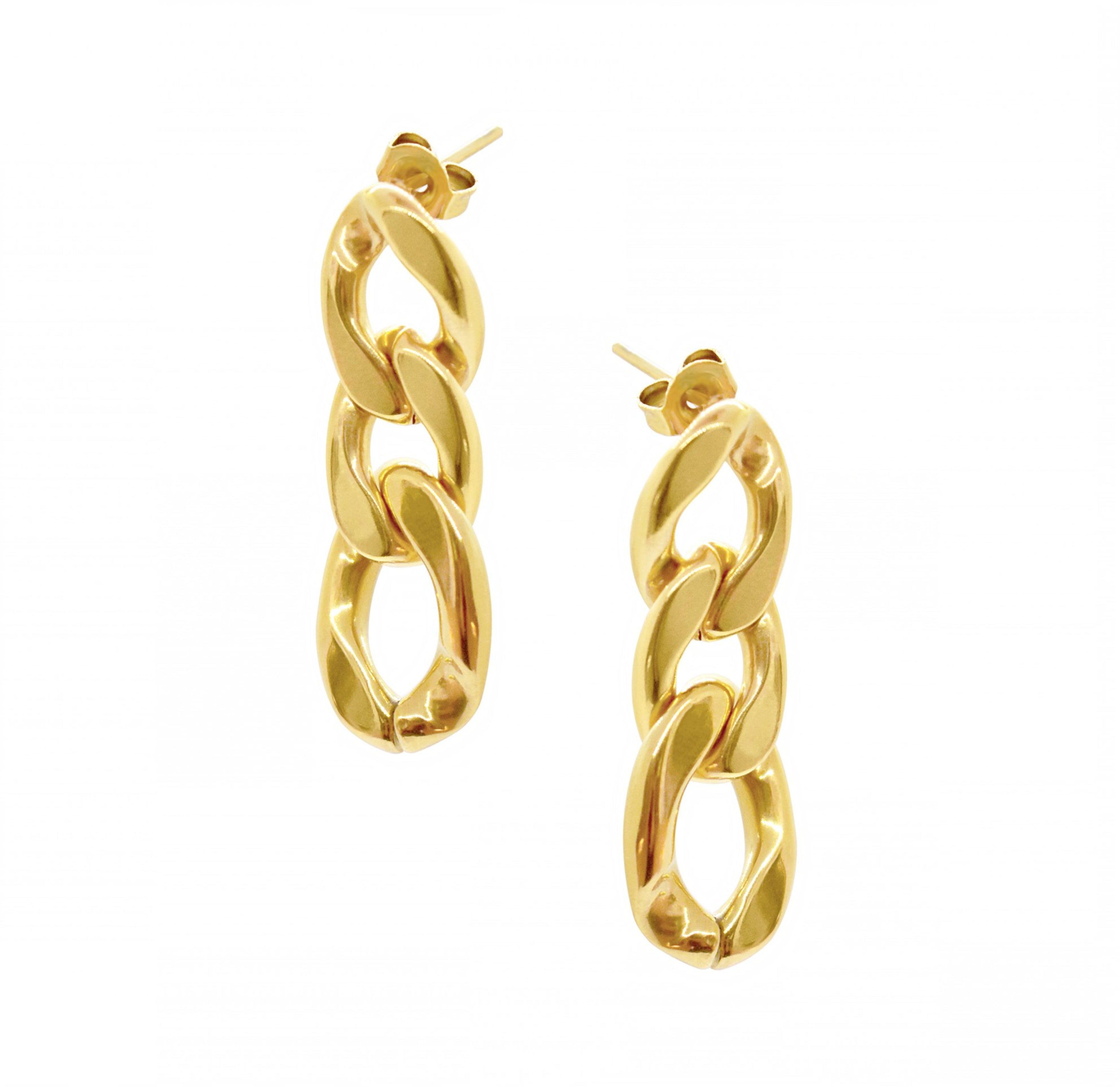 gold chain earring water proof
