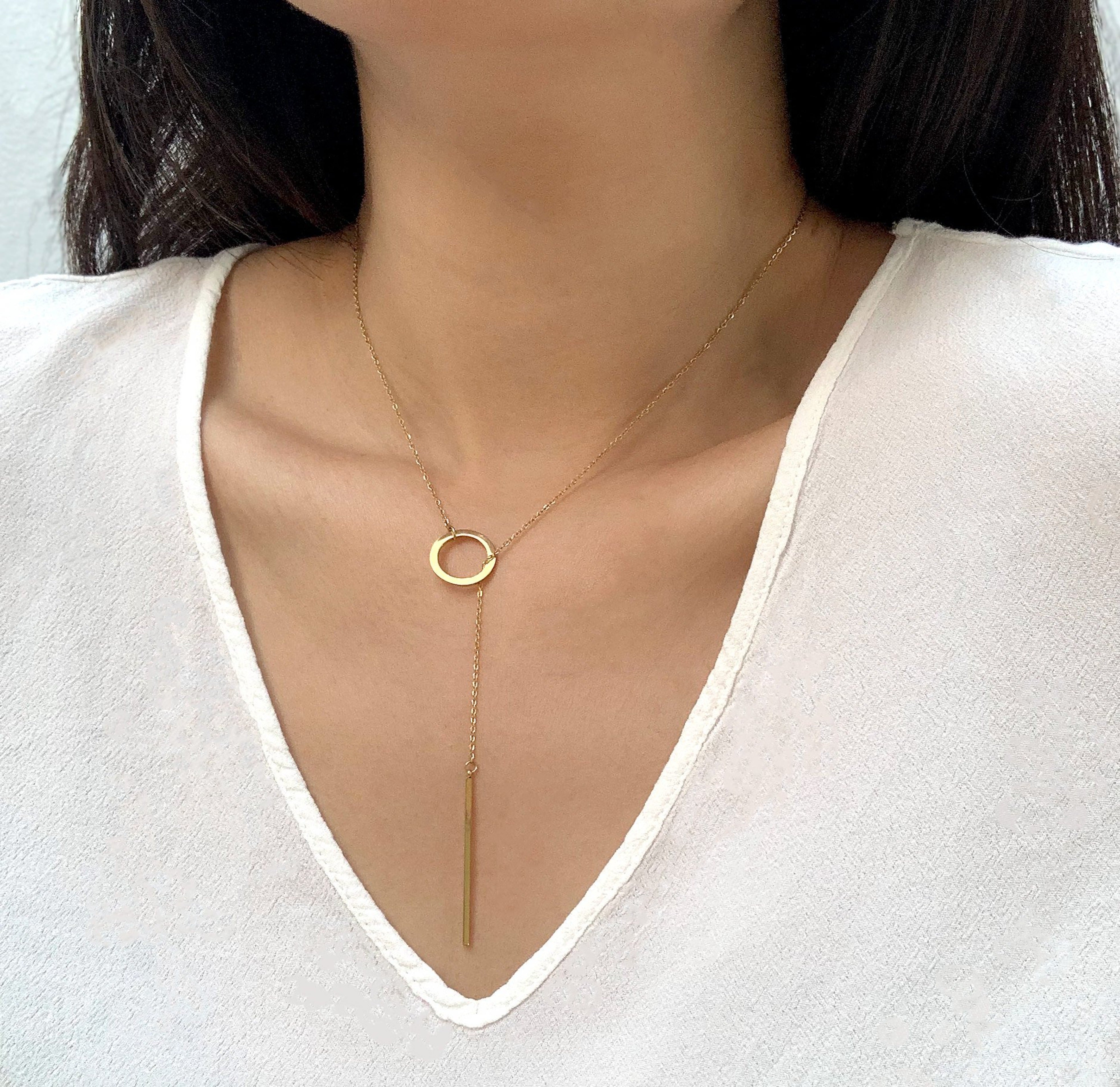 gold bar necklace