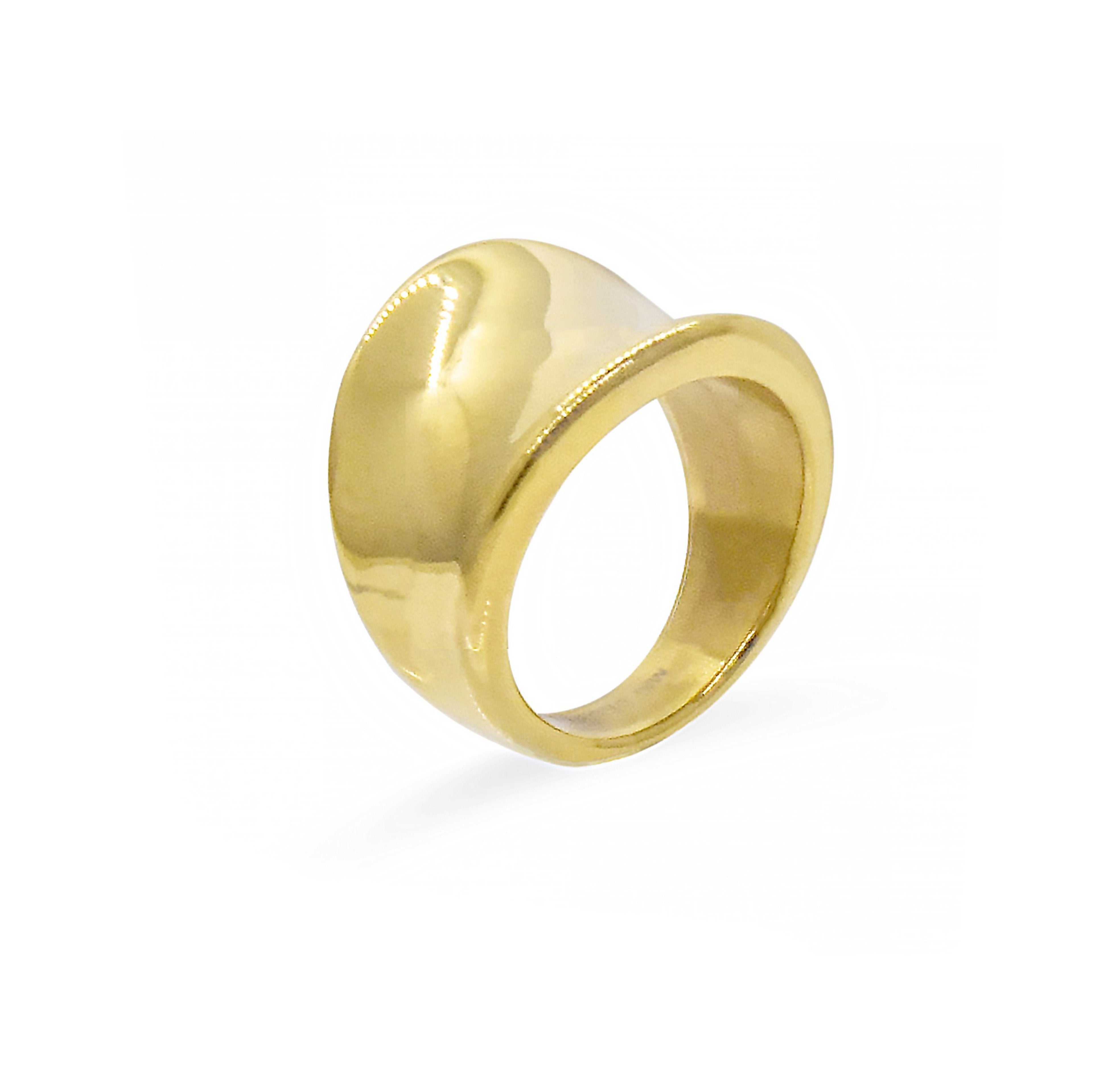 gold saddle ring high quality waterproof jewelry