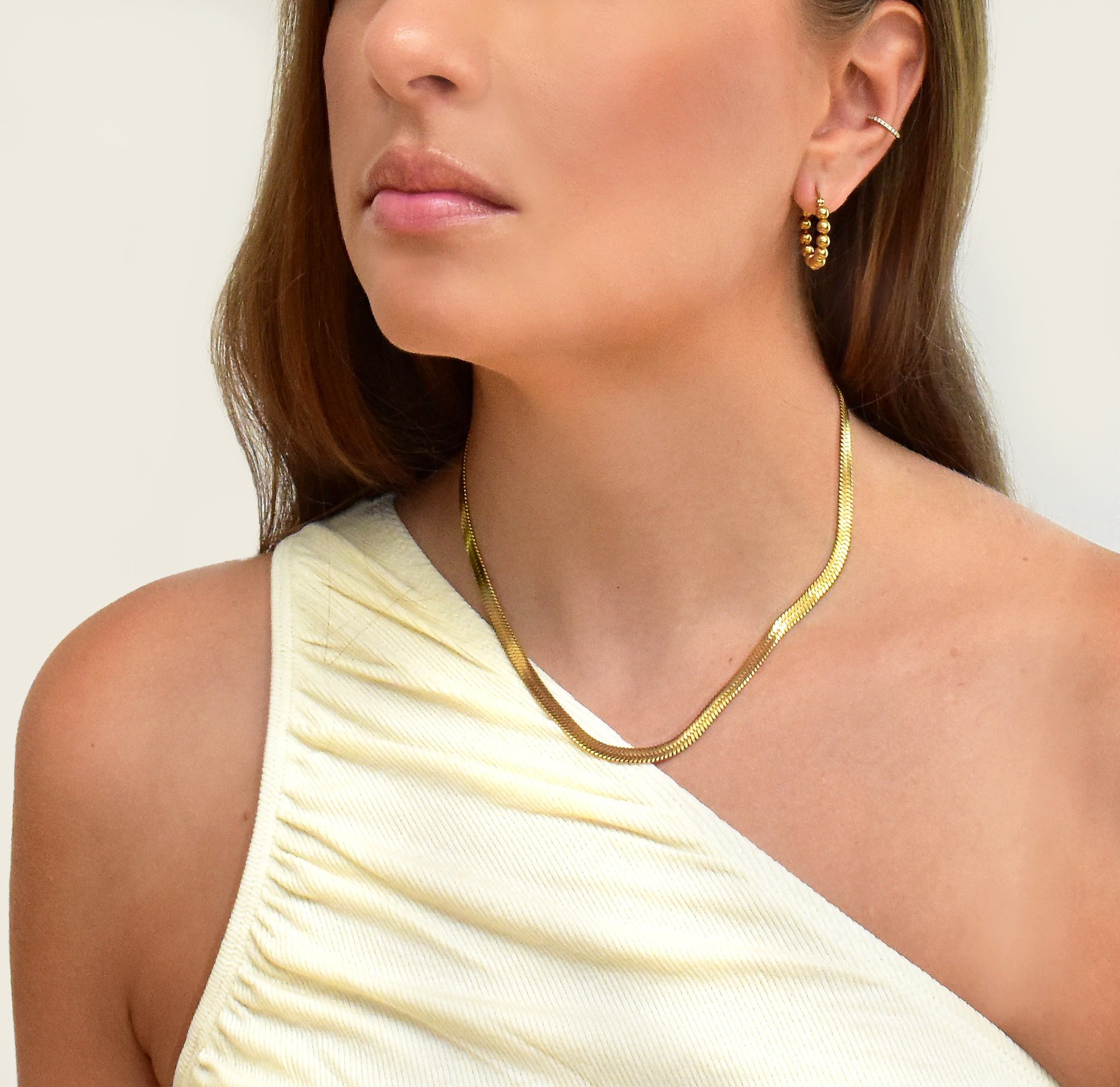 large gold snake necklace waterproof