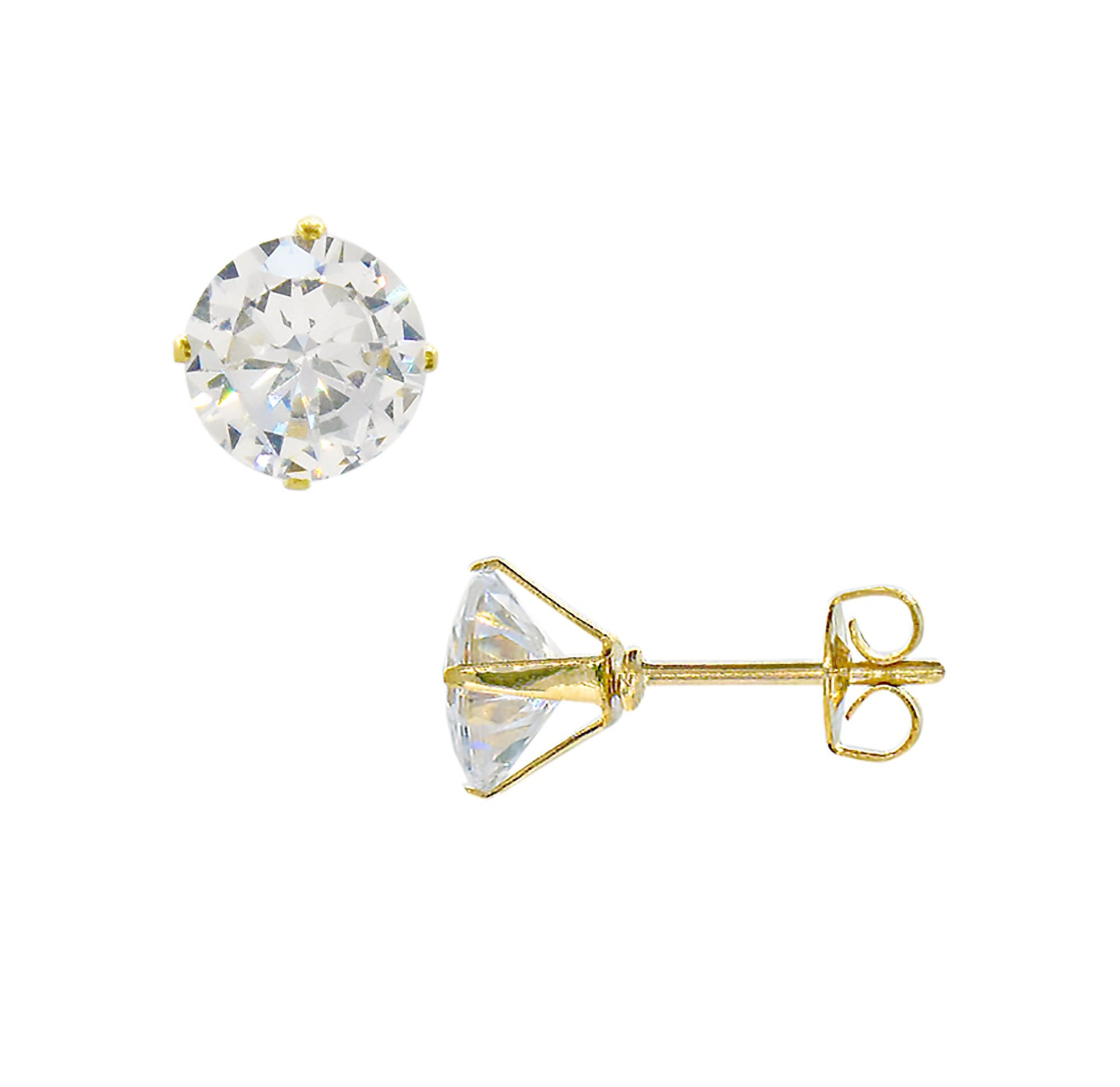 DIAMOND STUD EARRINGS HYPOALLERGENIC