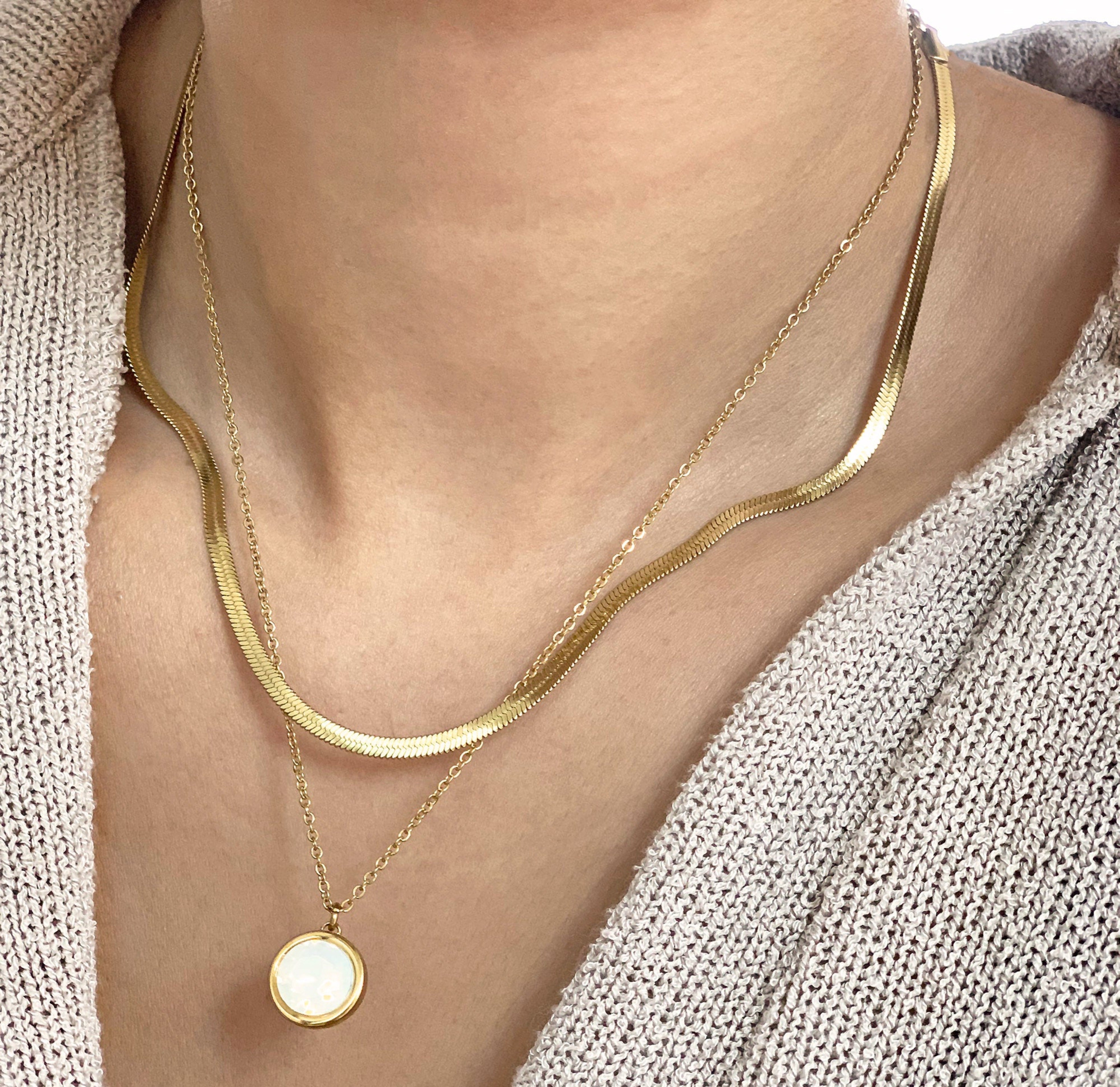 OPAL OCTOBER BIRTHSTONE PENDANT- SAMPLE