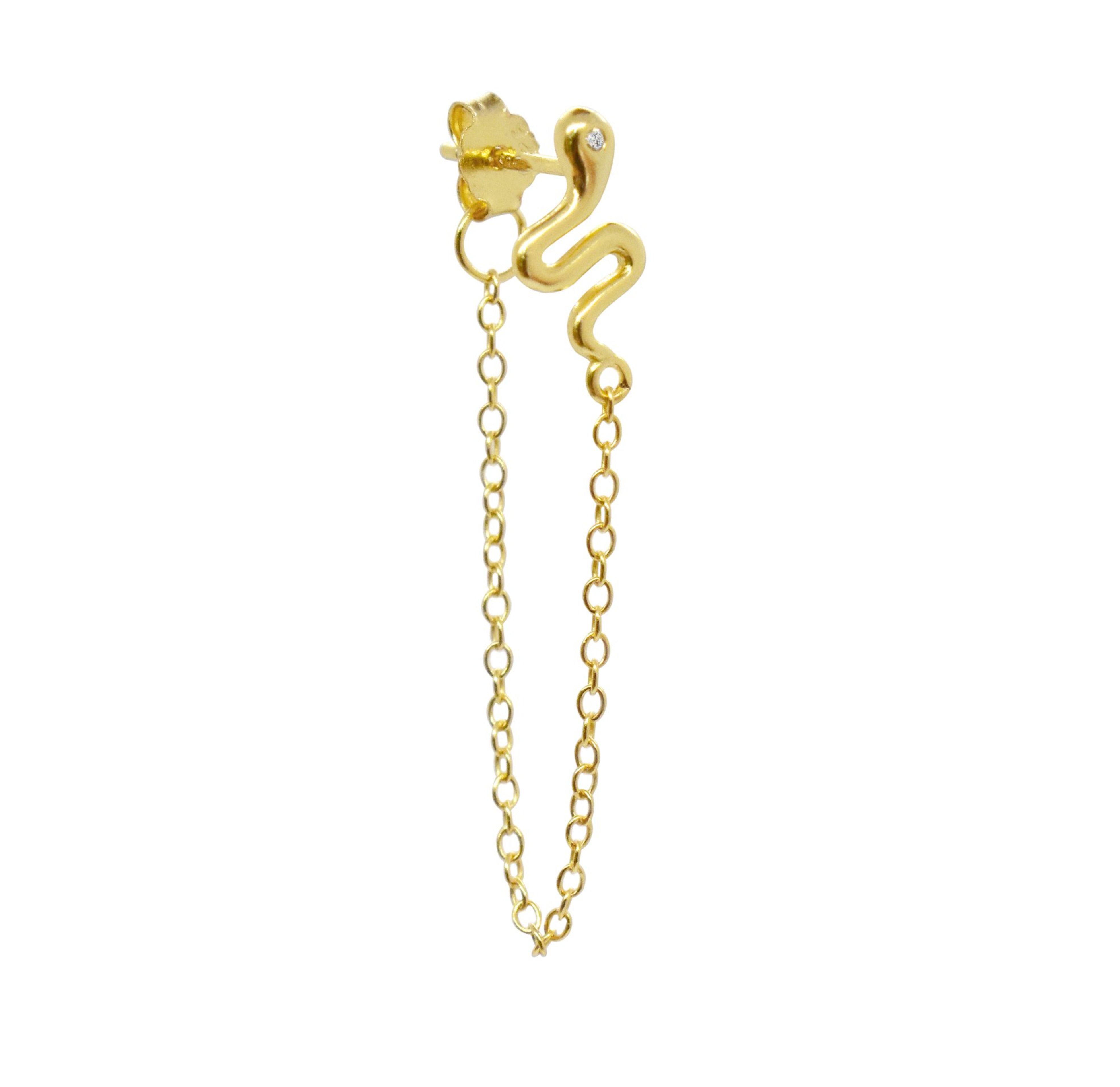 gold snake chain necklace