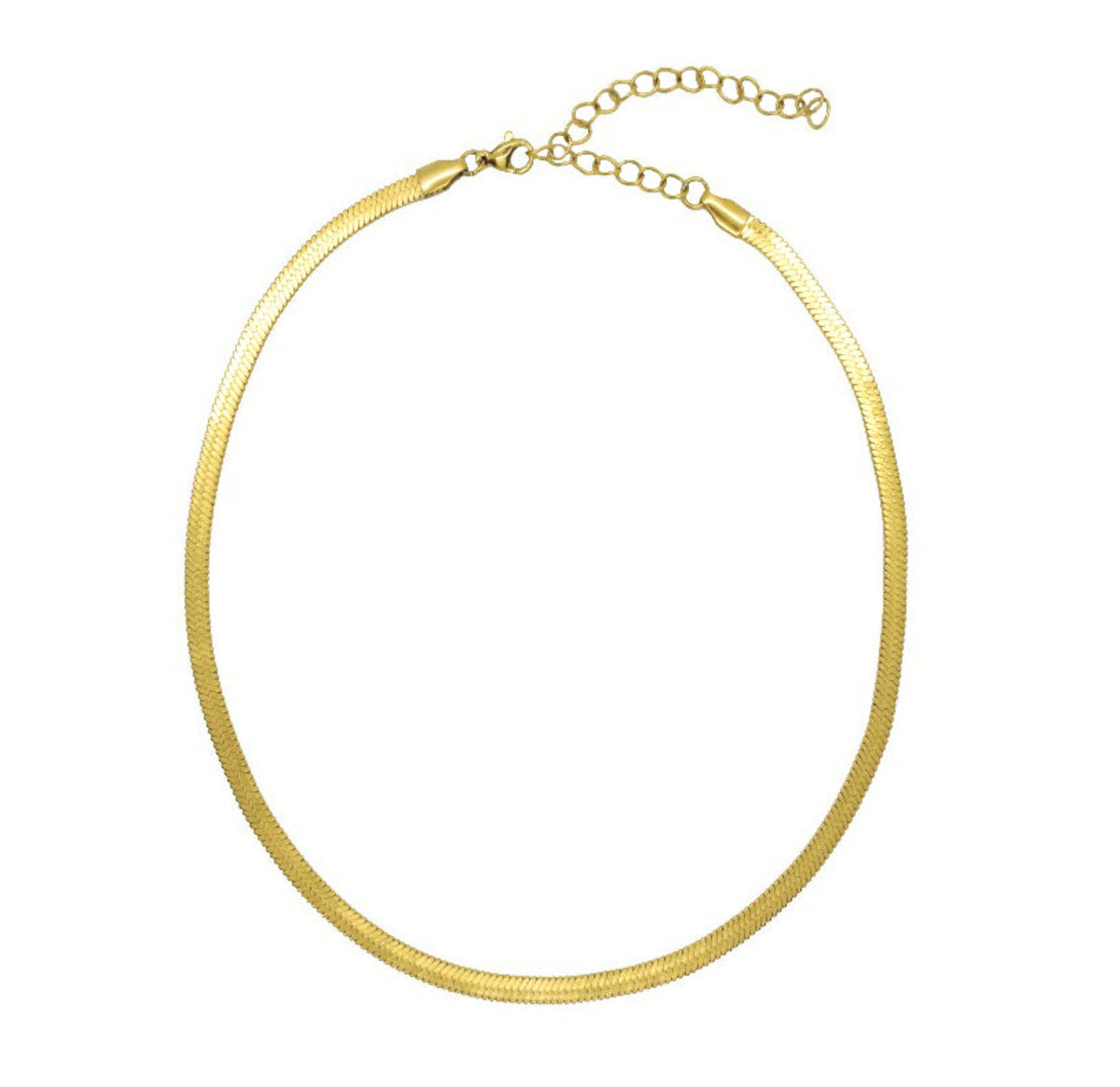 gold snake chain necklace